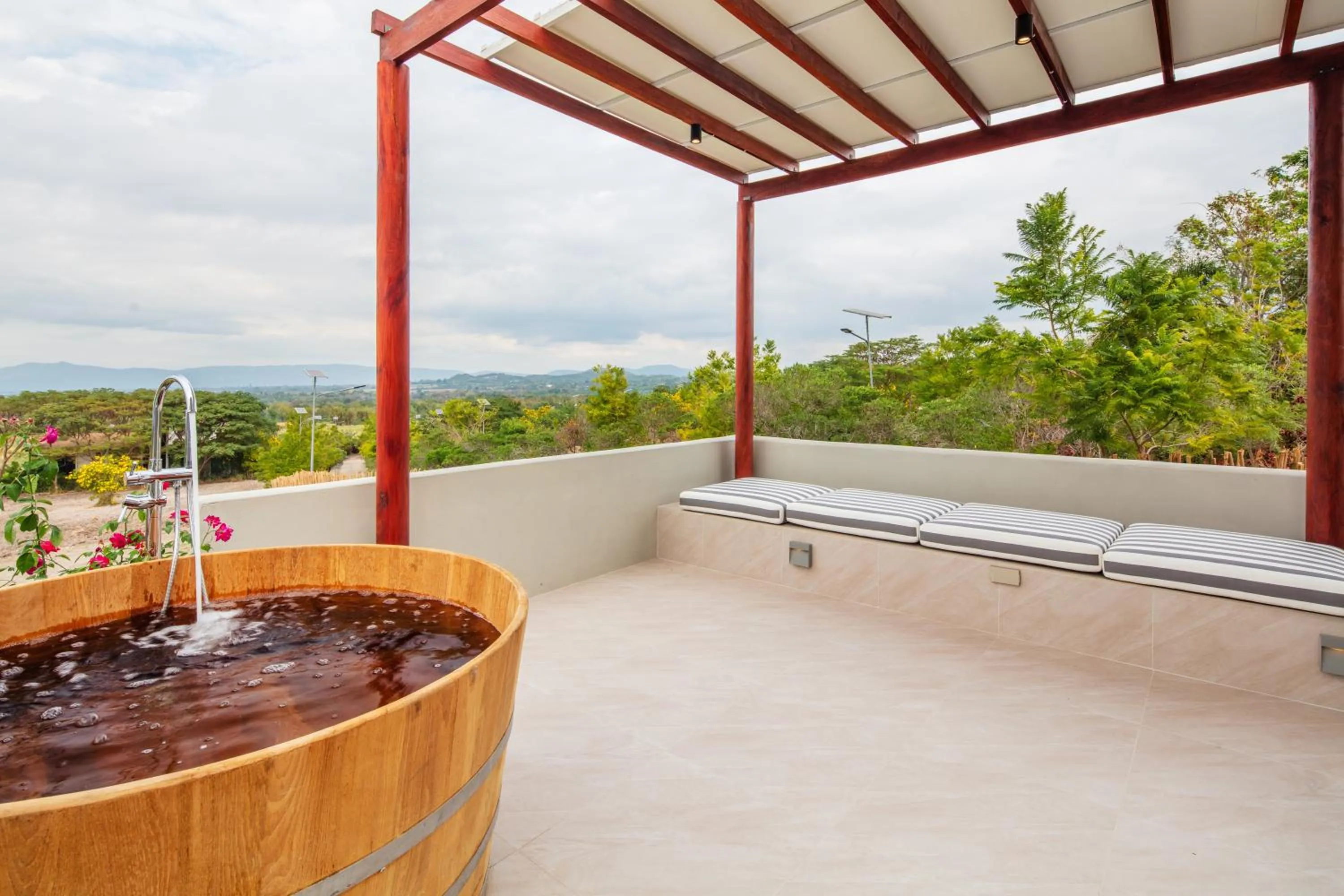 Patio in The Private Pool Villas at Civilai Hill Khao Yai