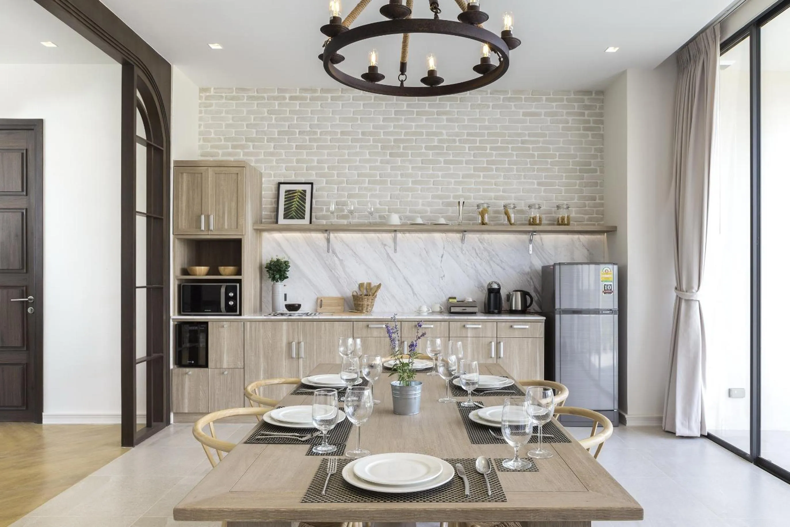Dining area in The Private Pool Villas at Civilai Hill Khao Yai