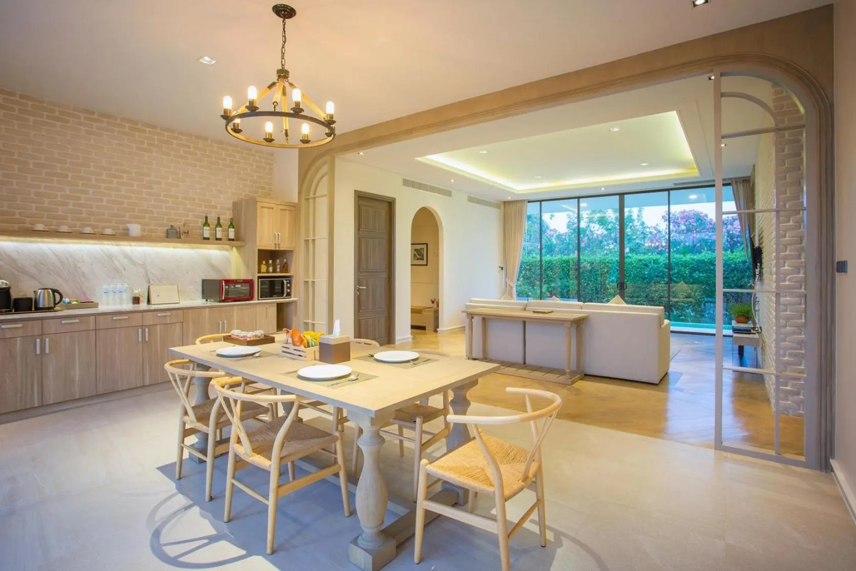 Dining area in The Private Pool Villas at Civilai Hill Khao Yai