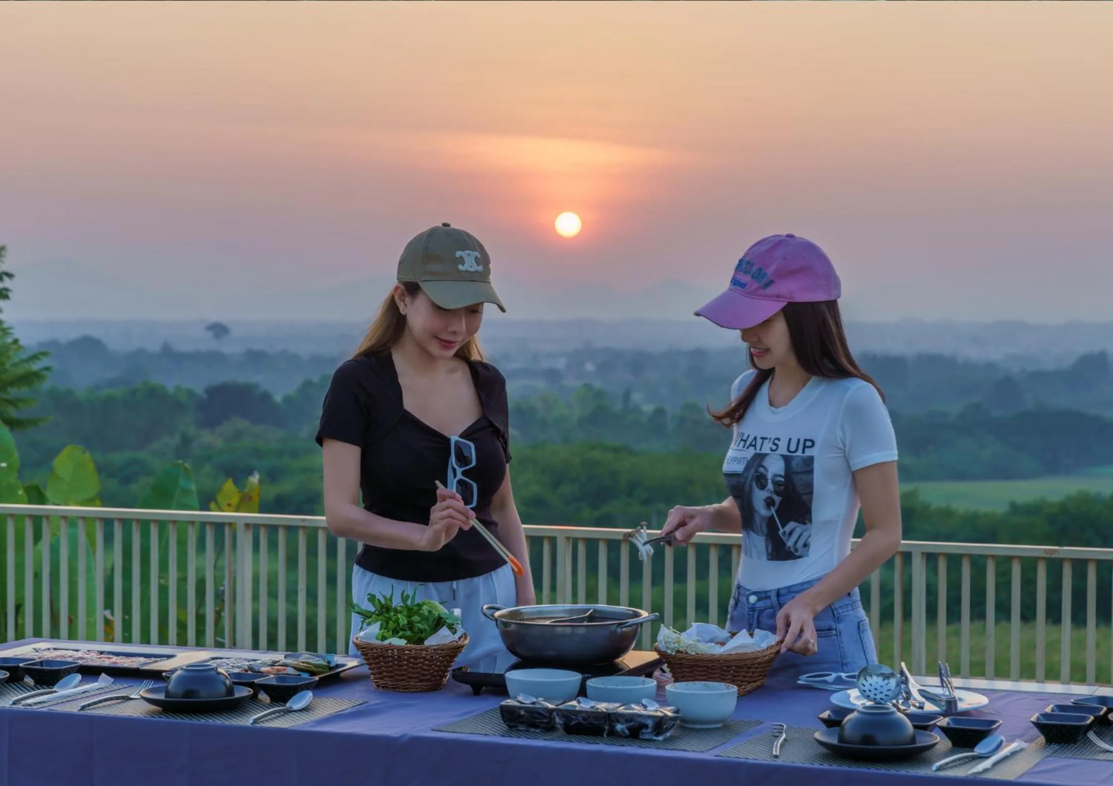 Dinner in The Private Pool Villas at Civilai Hill Khao Yai