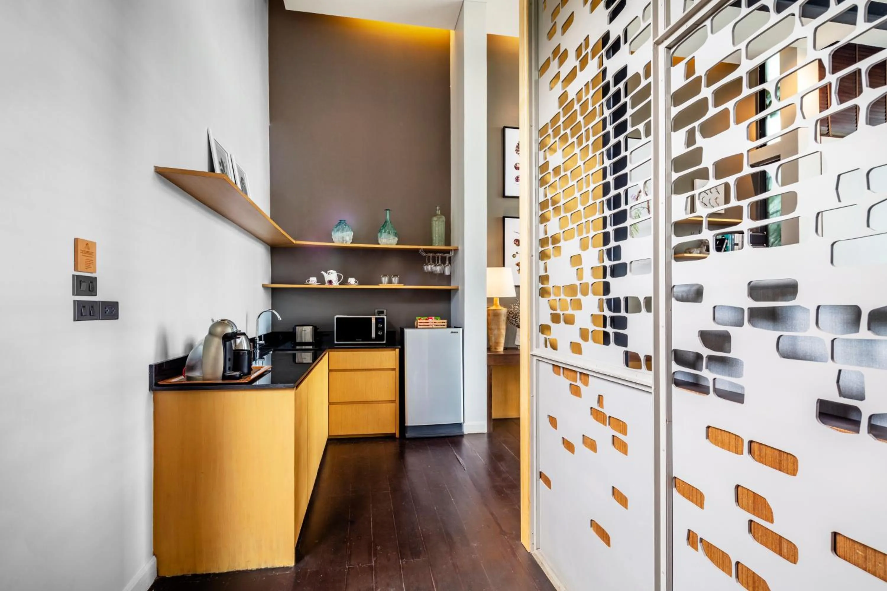 Coffee/tea facilities in The Private Pool Villas at Civilai Hill Khao Yai