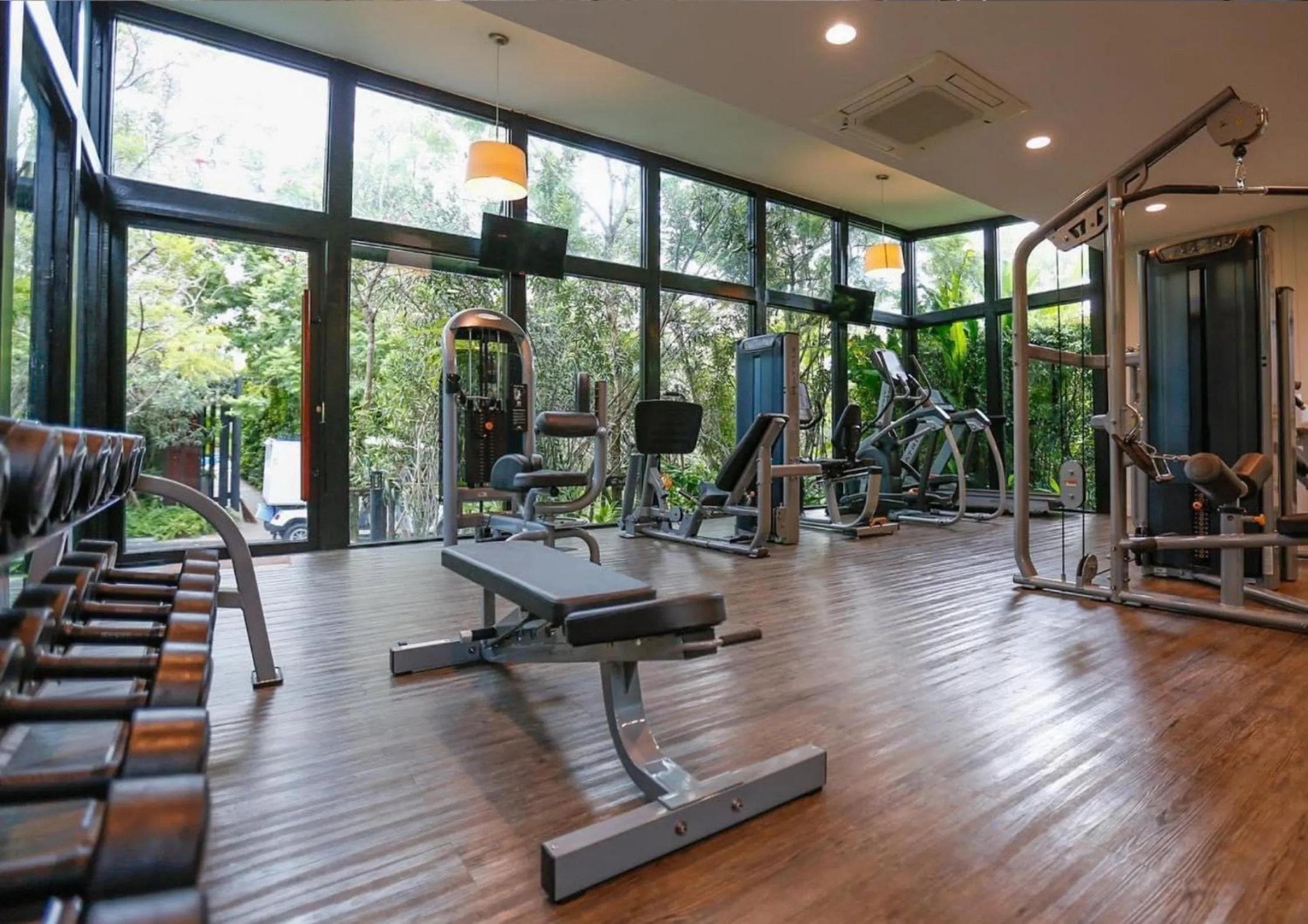 Fitness centre/facilities in The Private Pool Villas at Civilai Hill Khao Yai