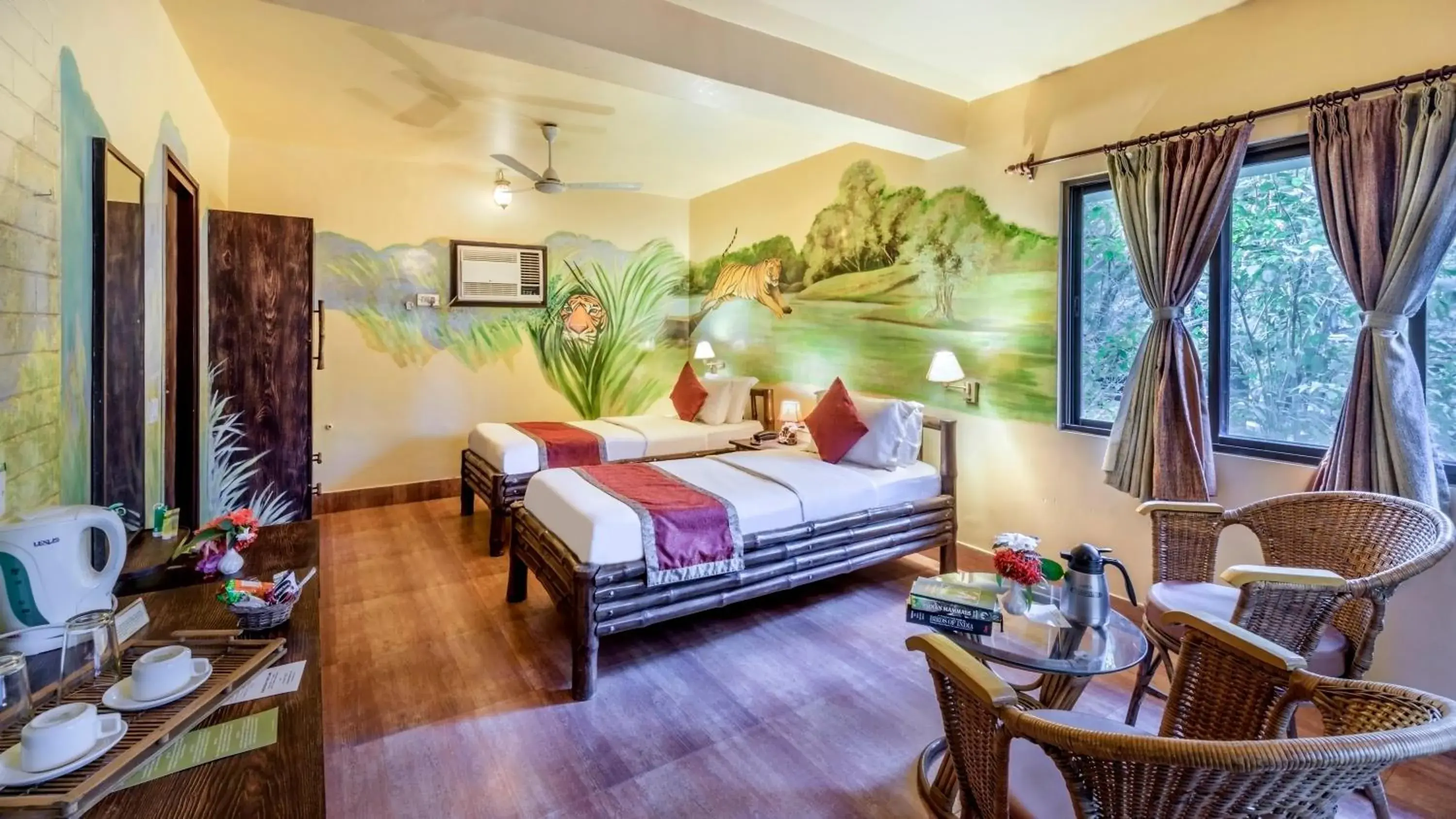 Bedroom, Bed in Sunderban Tiger Camp Bedroom, Bed in Sunderban Tiger Camp