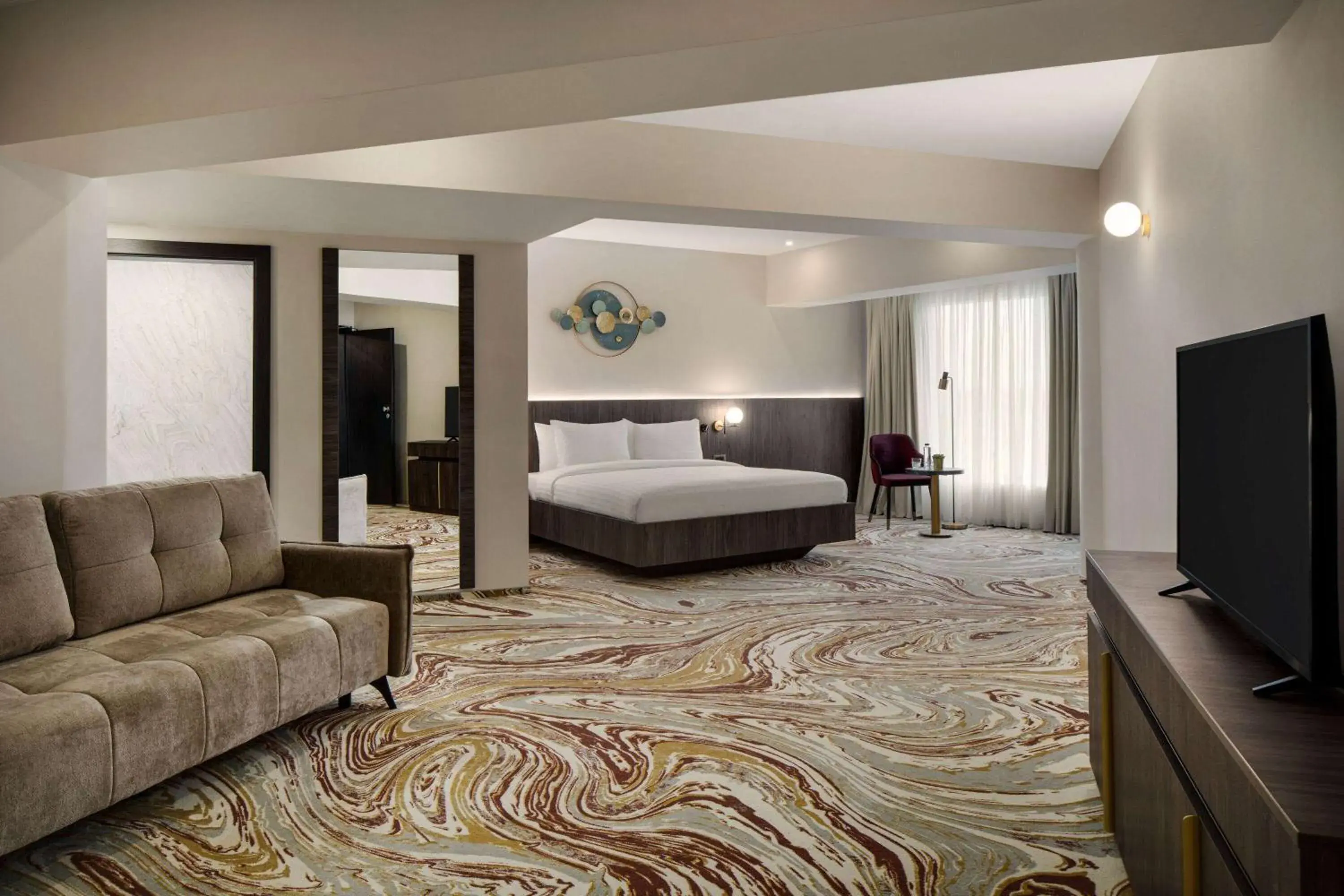 Photo of the whole room, Bed in Ramada by Wyndham Bucharest Otopeni Airport Photo of the whole room, Bed in Ramada by Wyndham Bucharest Otopeni Airport