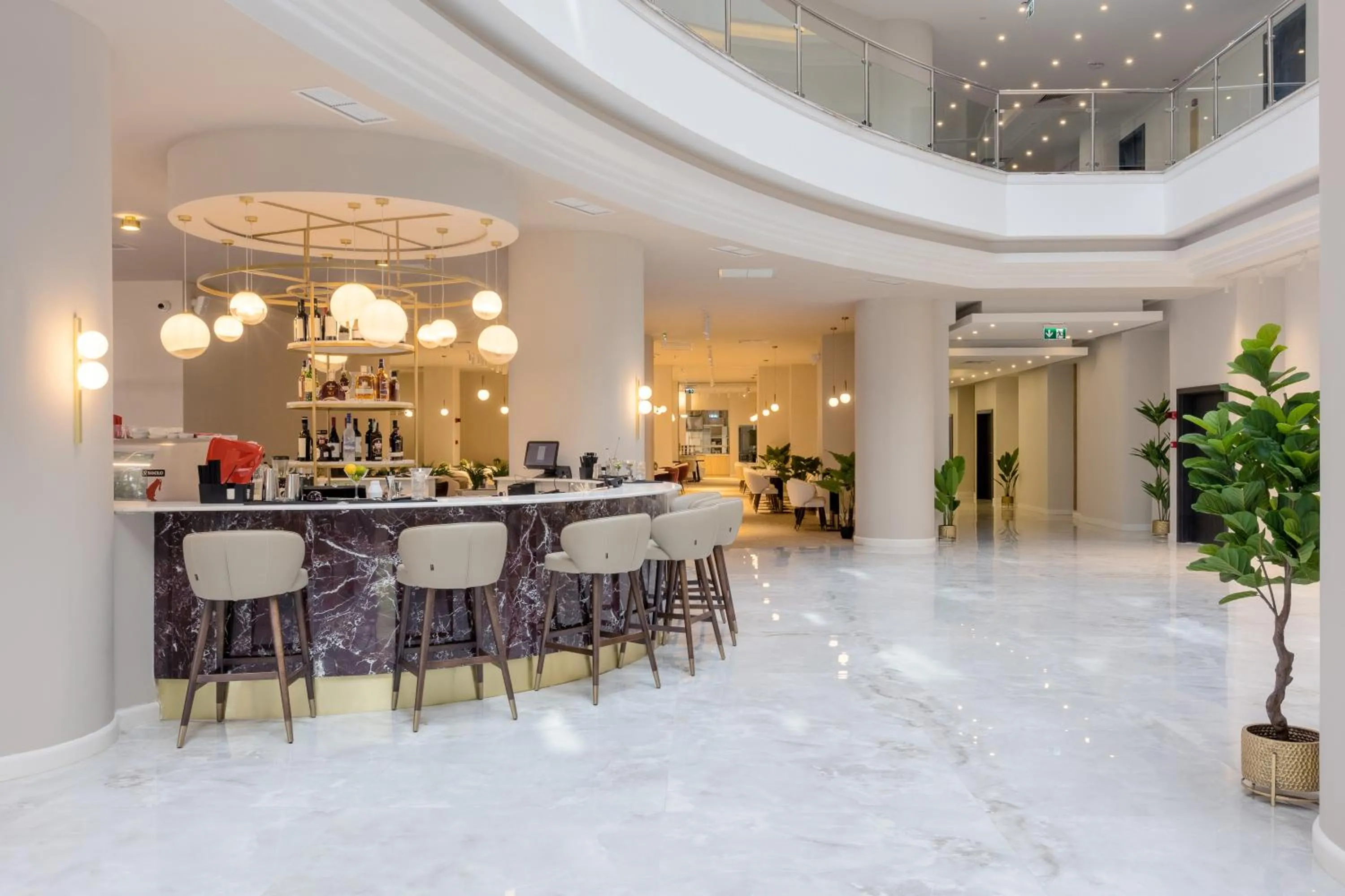 Lounge or bar in Ramada by Wyndham Bucharest Otopeni Airport