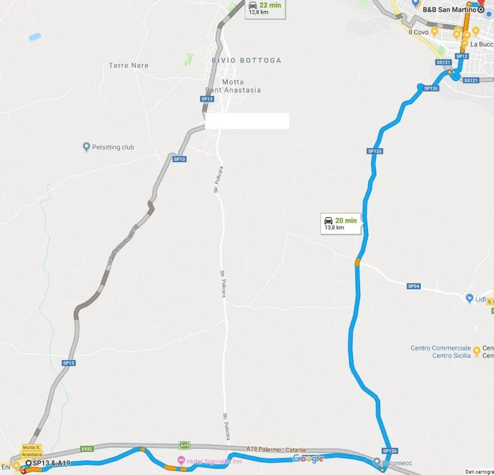 Floor plan in B&B San Martino