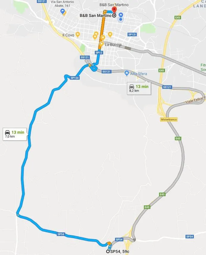 Floor plan in B&B San Martino