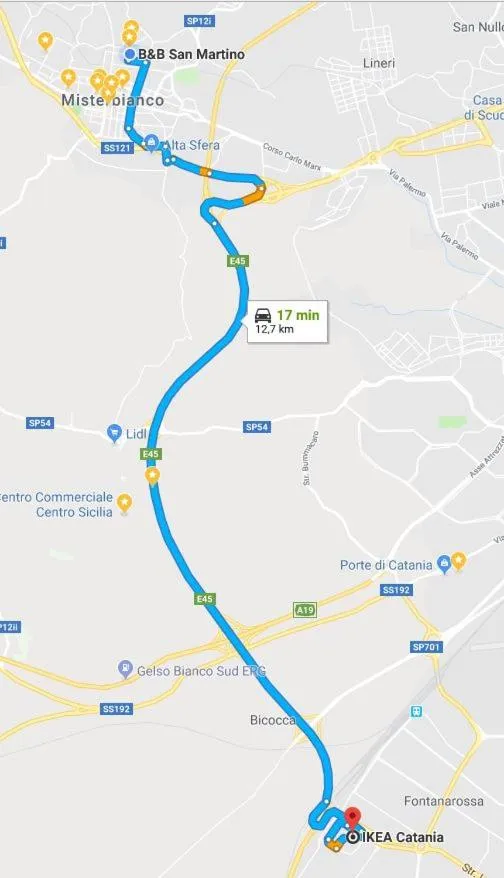 Floor plan in B&B San Martino