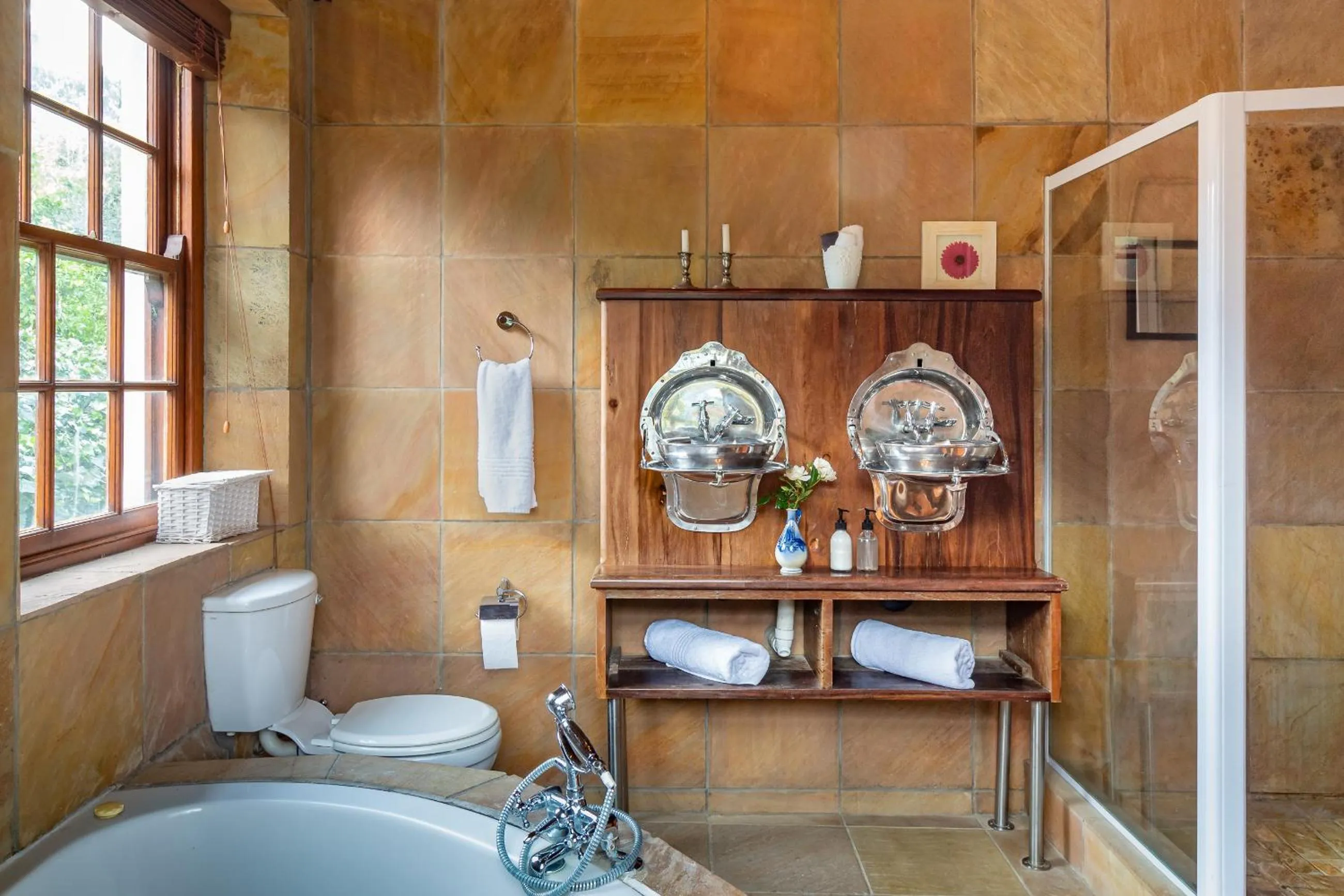 Shower in Mountain Manor