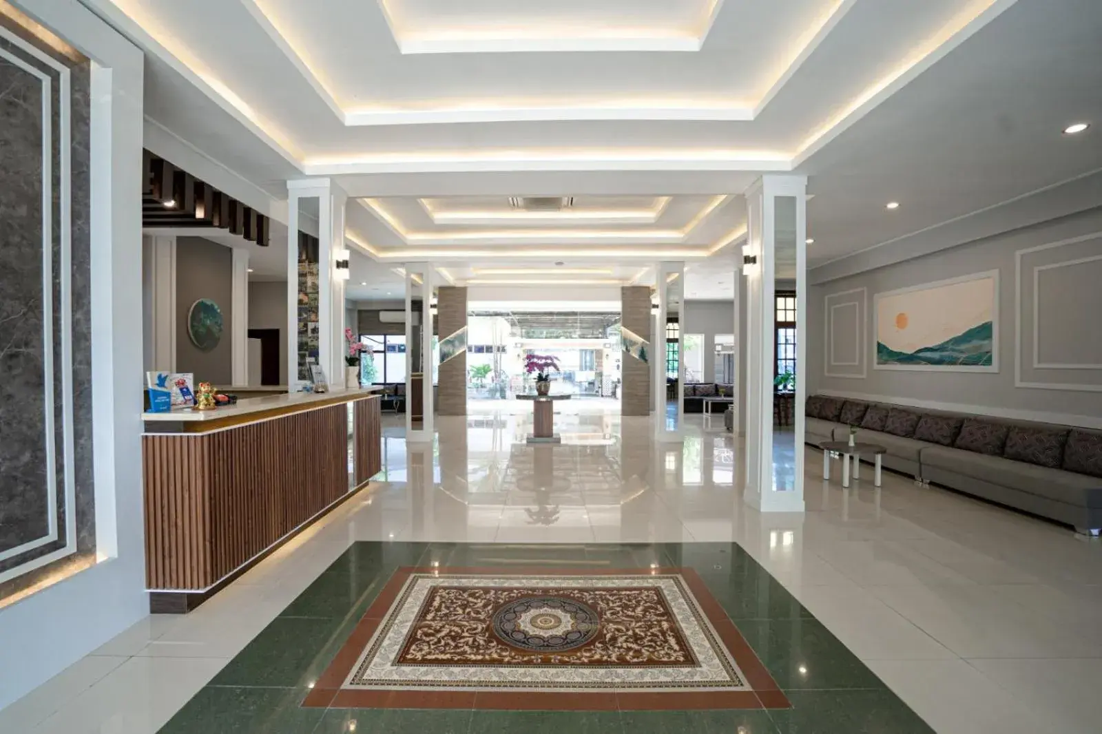 Lobby or reception in Front One HK Resort Simpang Lima Lobby or reception in Front One HK Resort Simpang Lima