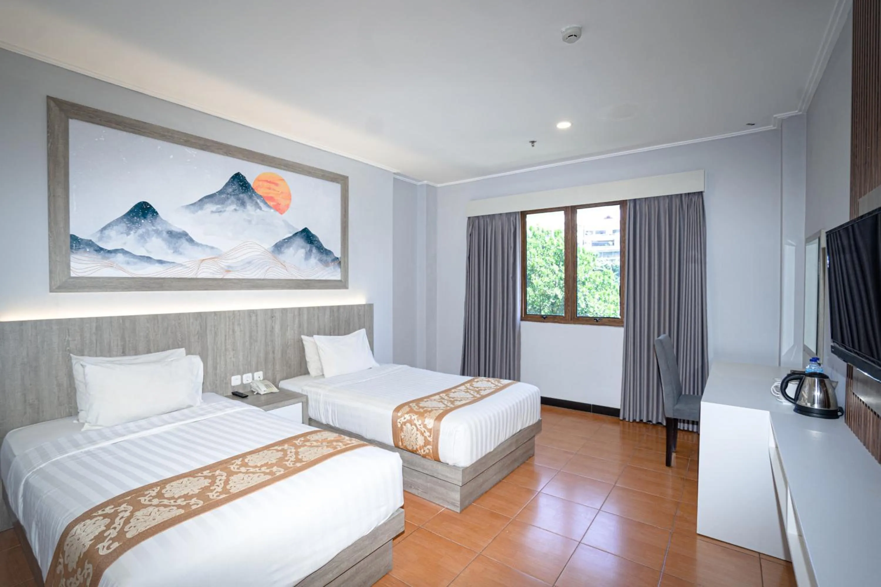 Bed in Front One HK Resort Simpang Lima