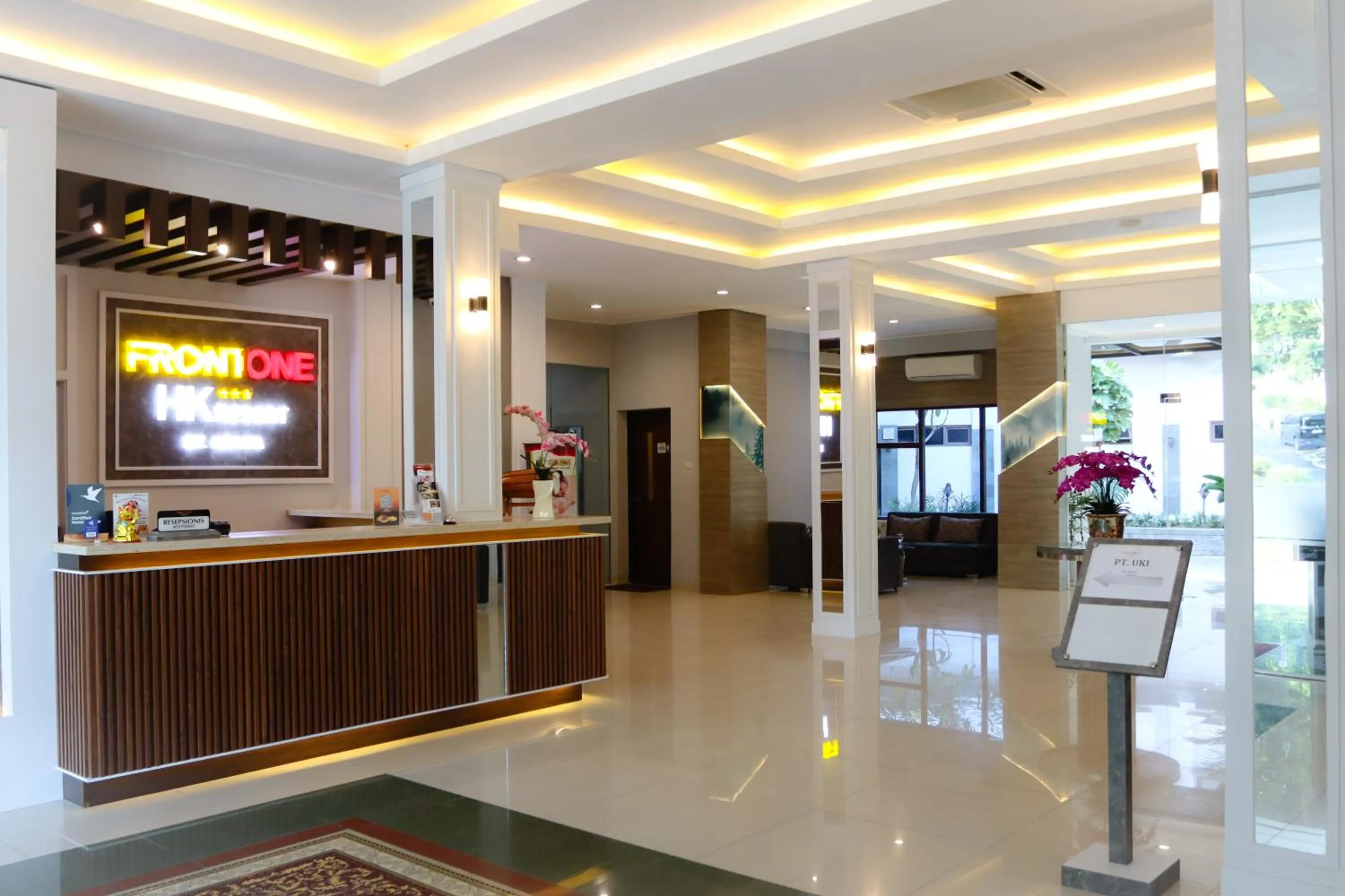 Property logo or sign in Front One HK Resort Simpang Lima