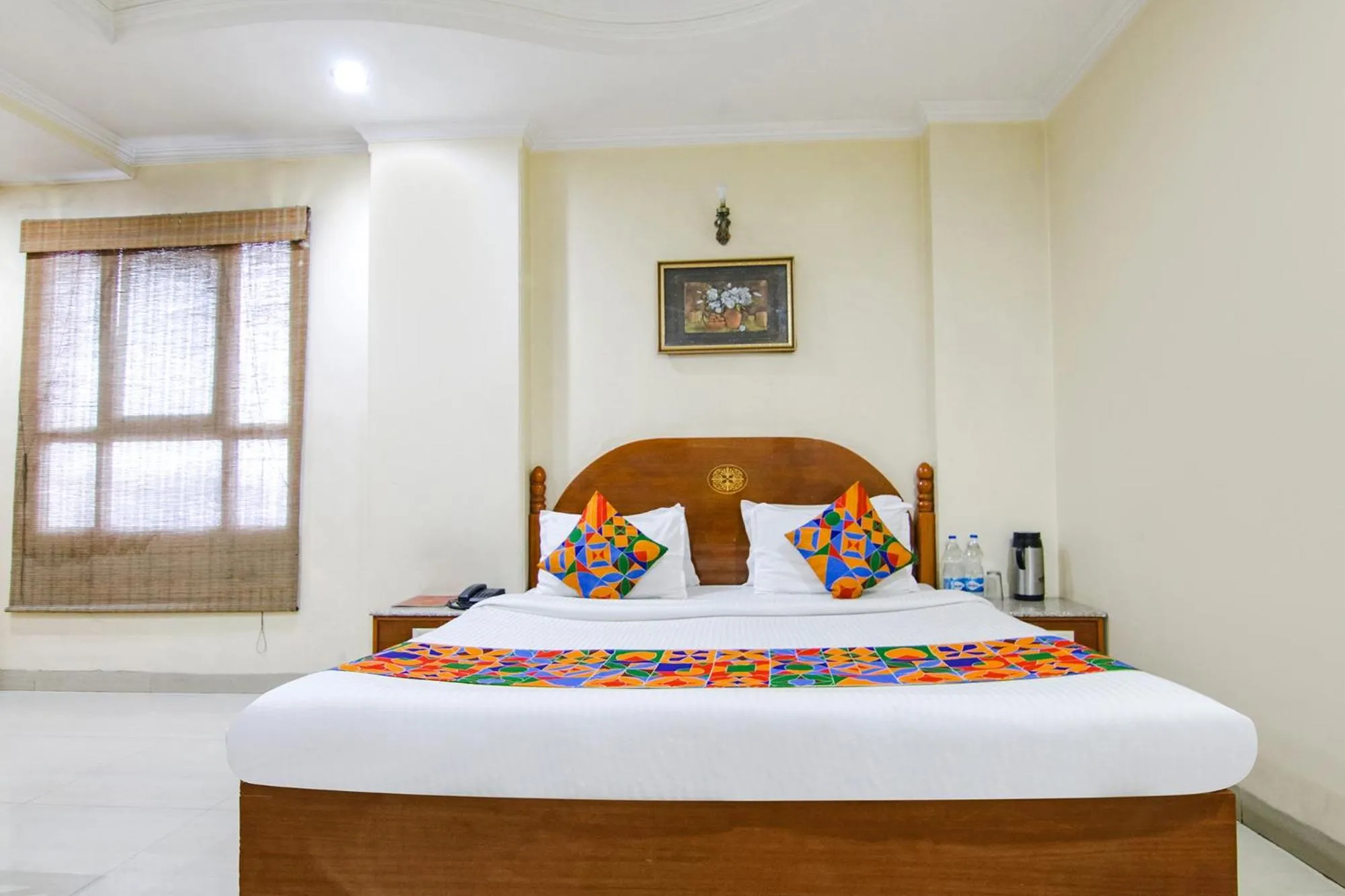 Bed in FabHotel CS Jalandhar