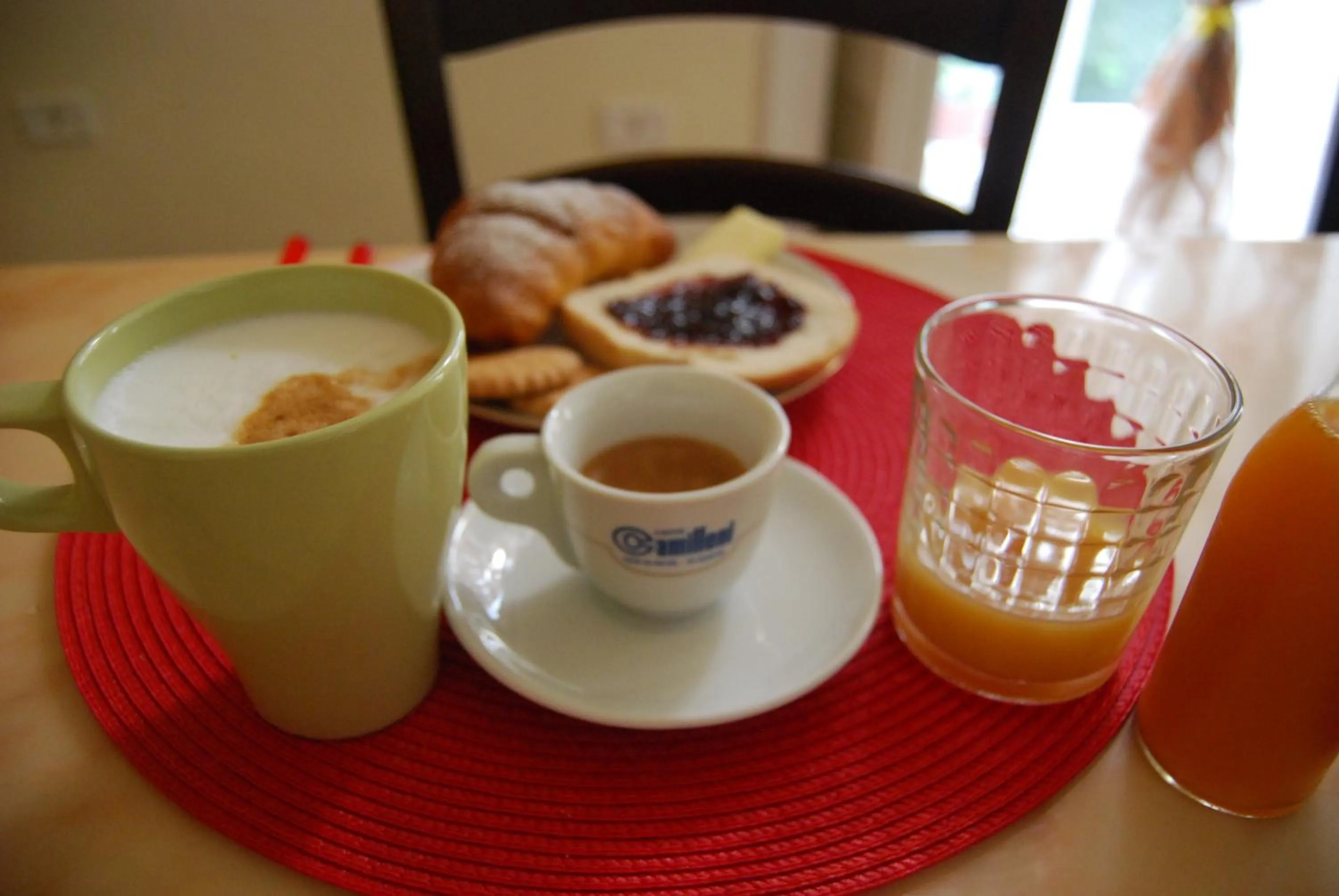 Food and drinks in Bed and Breakfast Casa Mariella