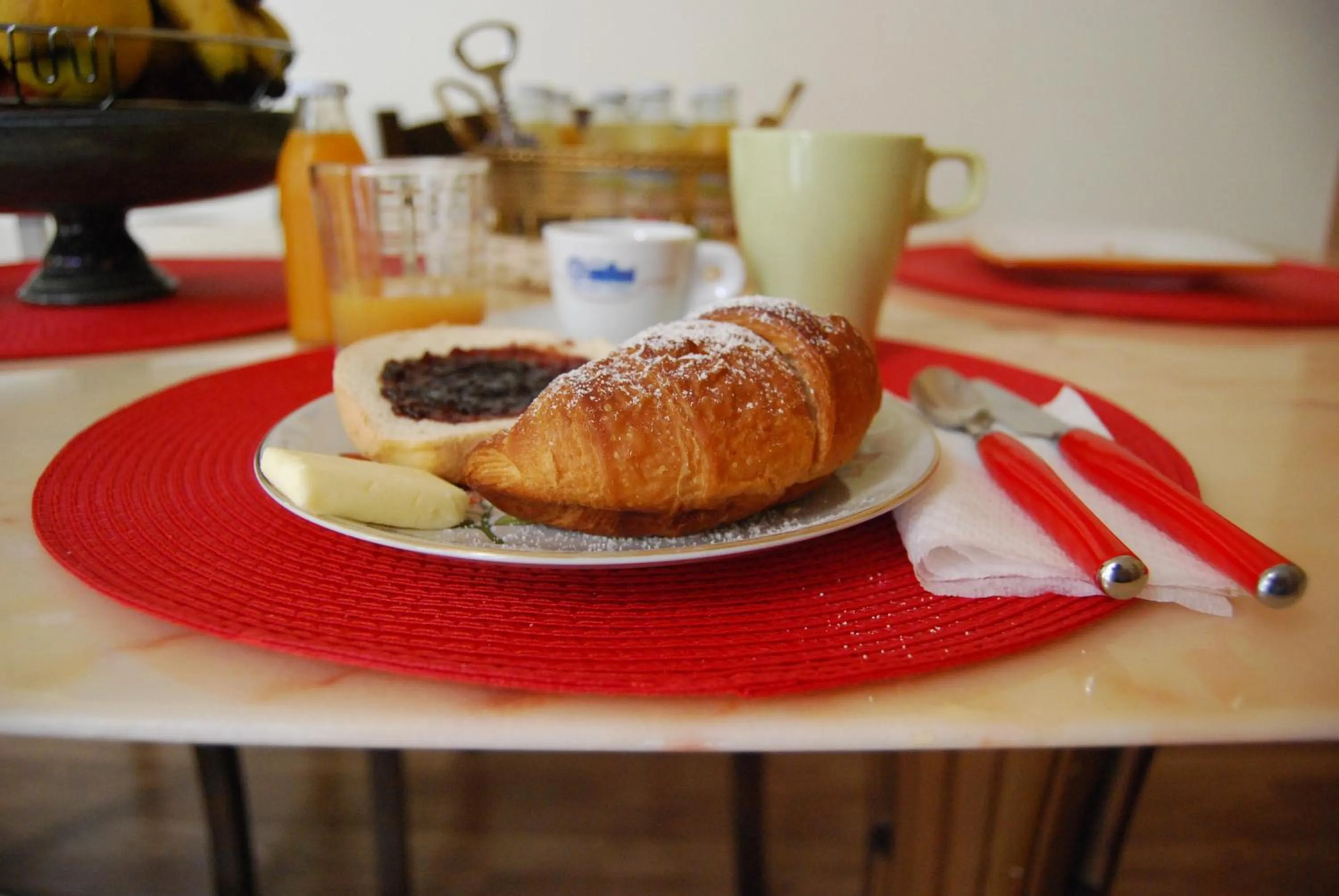 Food and drinks in Bed and Breakfast Casa Mariella