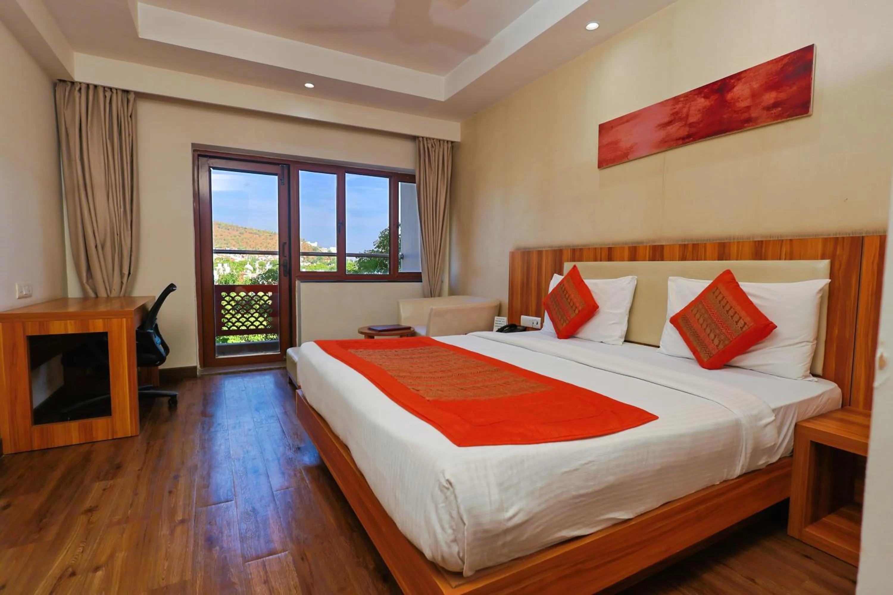 View (from property/room), Bed in Le Roi Udaipur