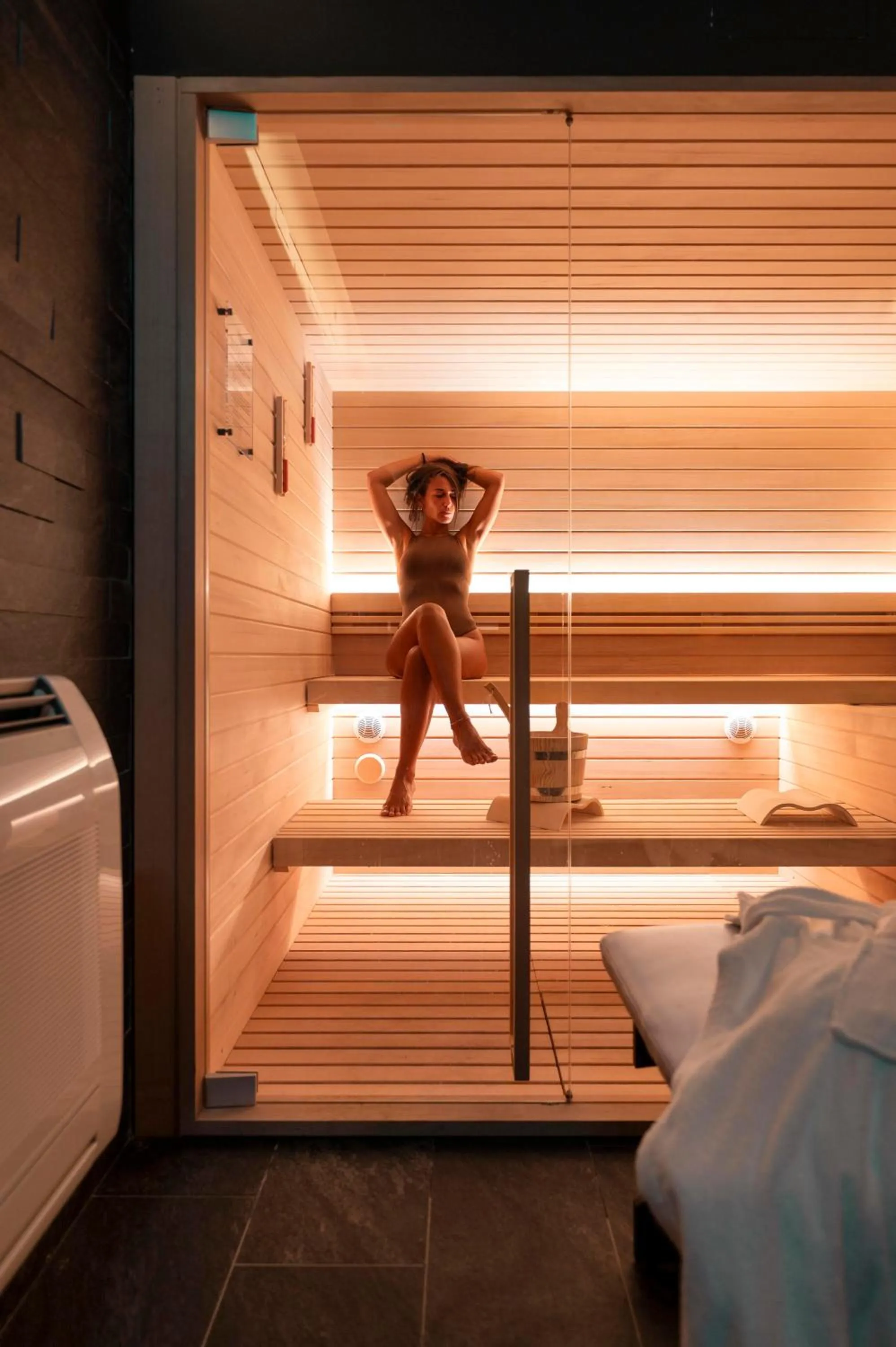 Sauna, Bed in Je Rome Hotel