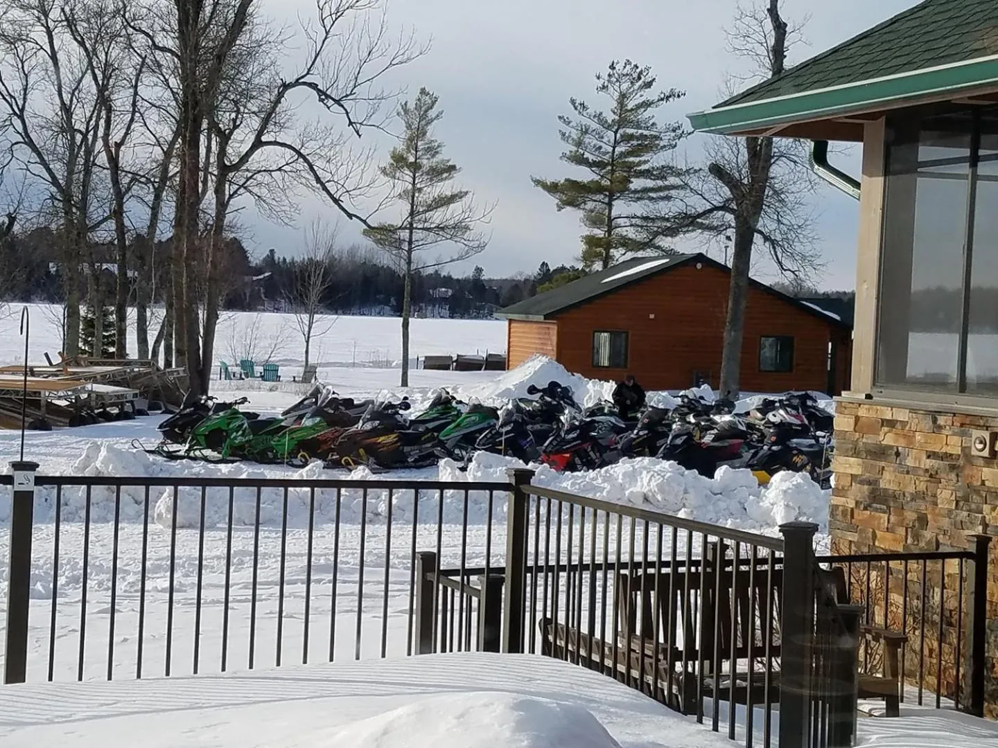Winter in Lena's Northern Pines Resort