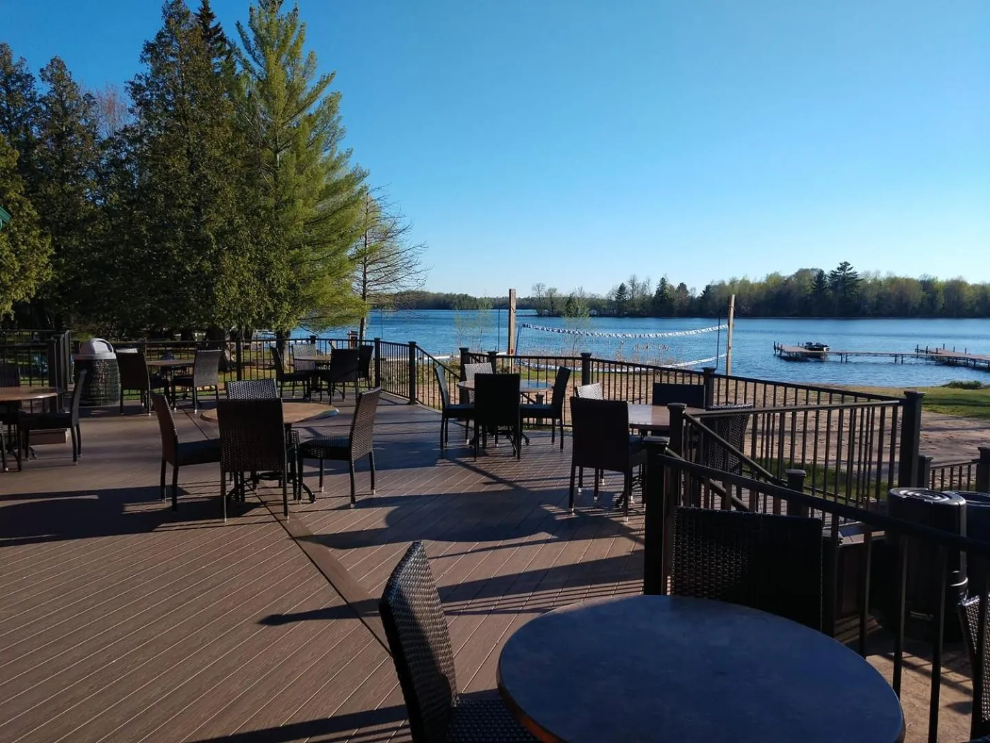 Lake view in Lena's Northern Pines Resort
