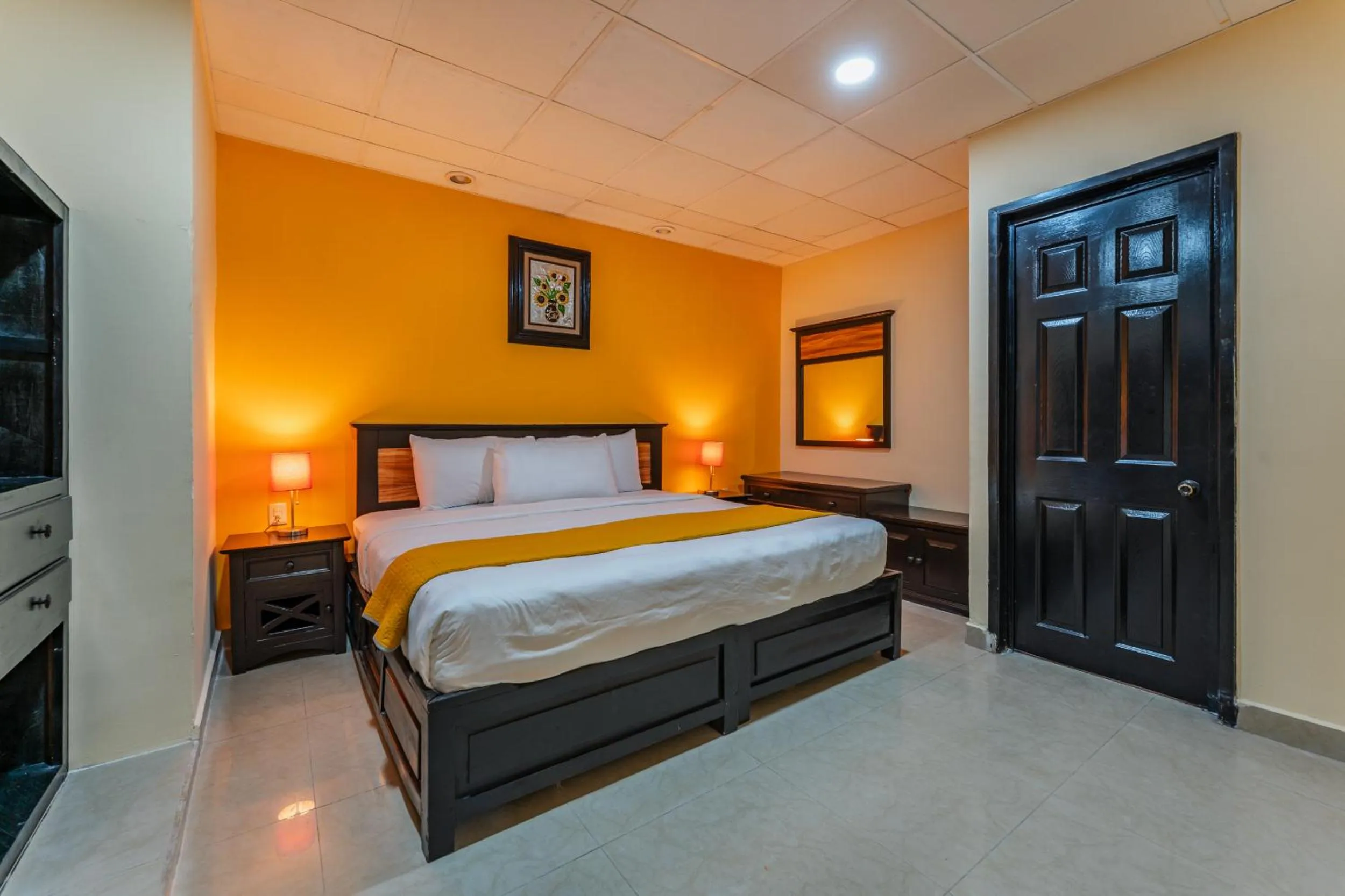 Bed in Hotel Plaza Mirador, Ciudad del Carmen