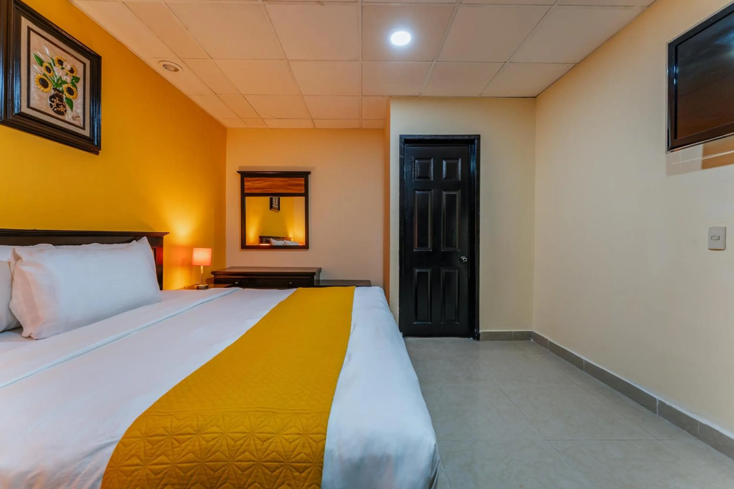 Bed in Hotel Plaza Mirador, Ciudad del Carmen