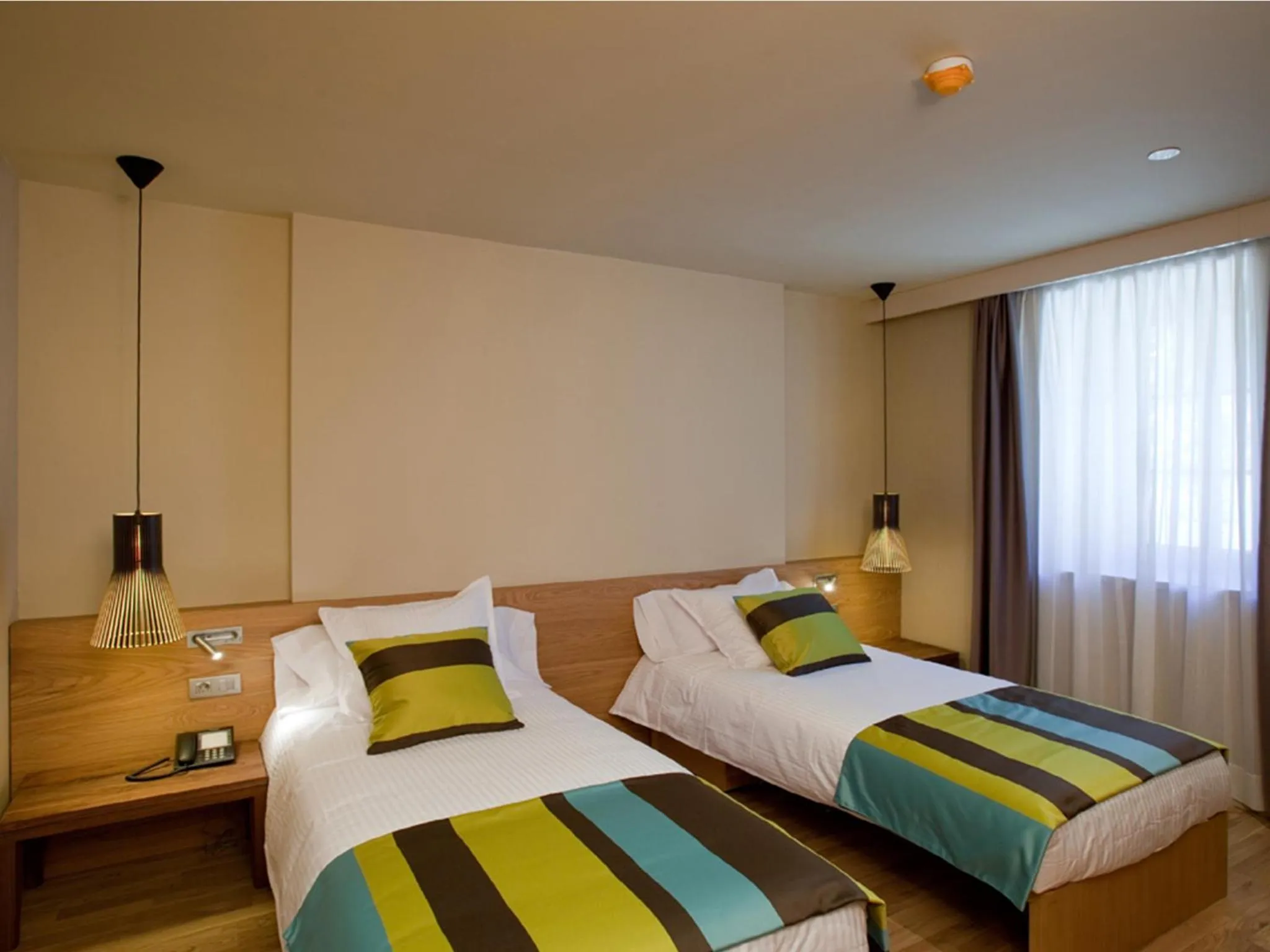 Decorative detail, Bed in Hotel Vall de Núria