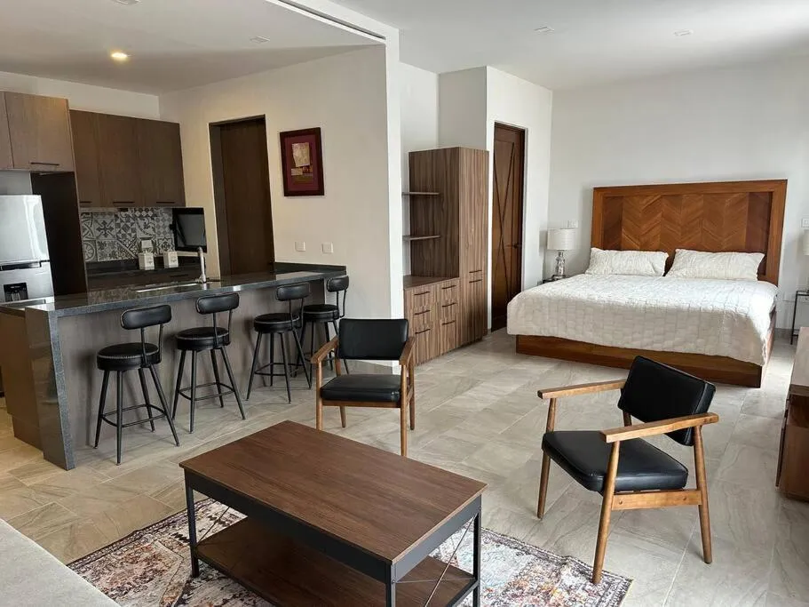 Bed in Loft Residencias la Estacion San Miguel de Allende