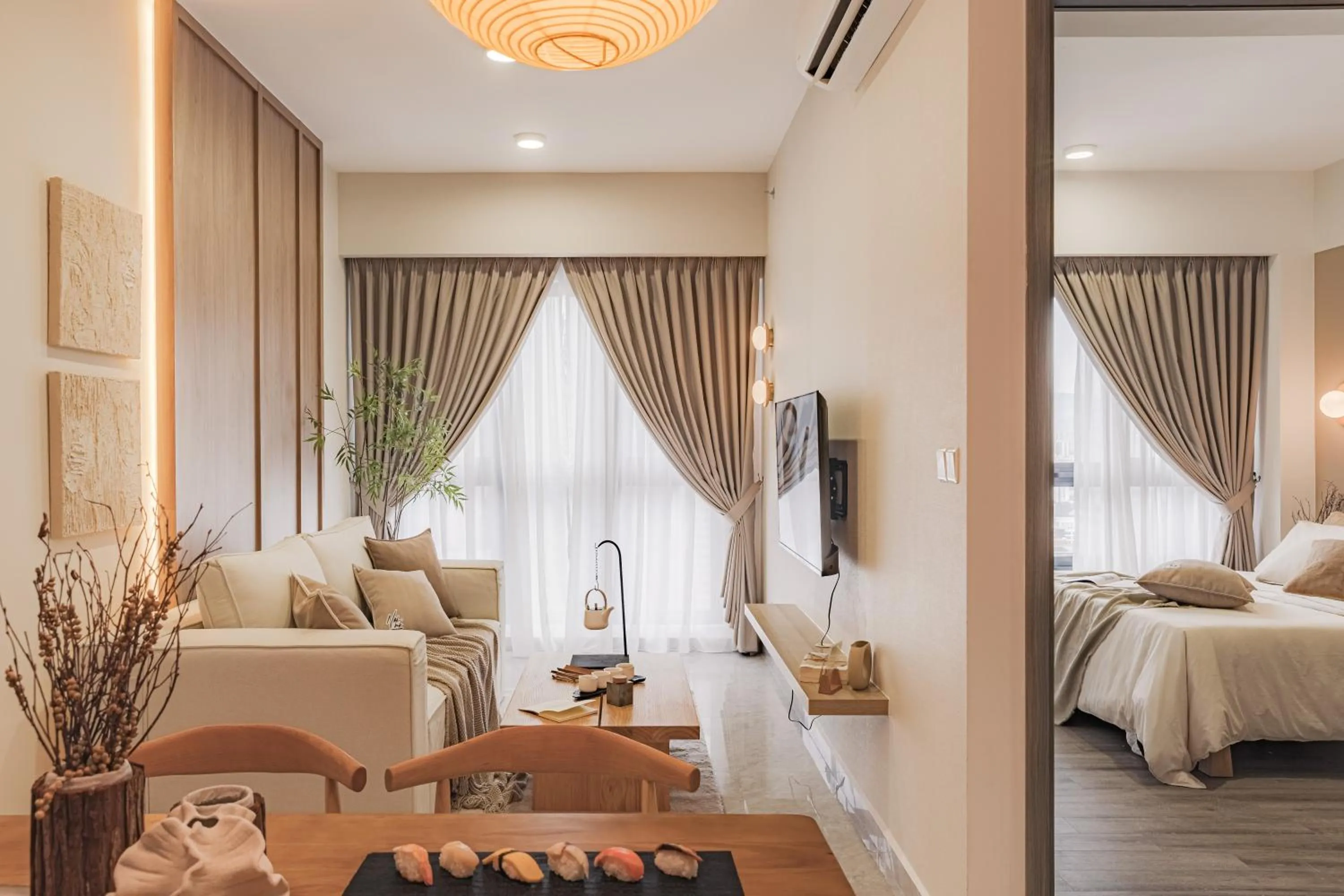 Living room, Bed in NaiBnB in Agile Bukit Bintang - 5 mins walk to TRX