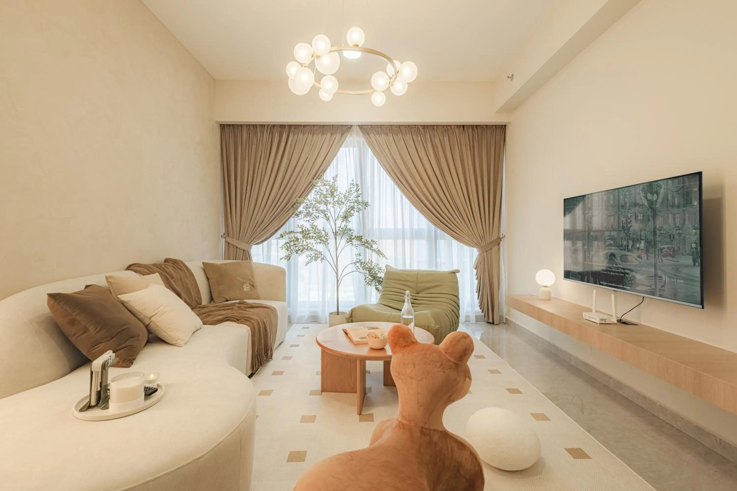 Living room in NaiBnB in Agile Bukit Bintang - 5 mins walk to TRX