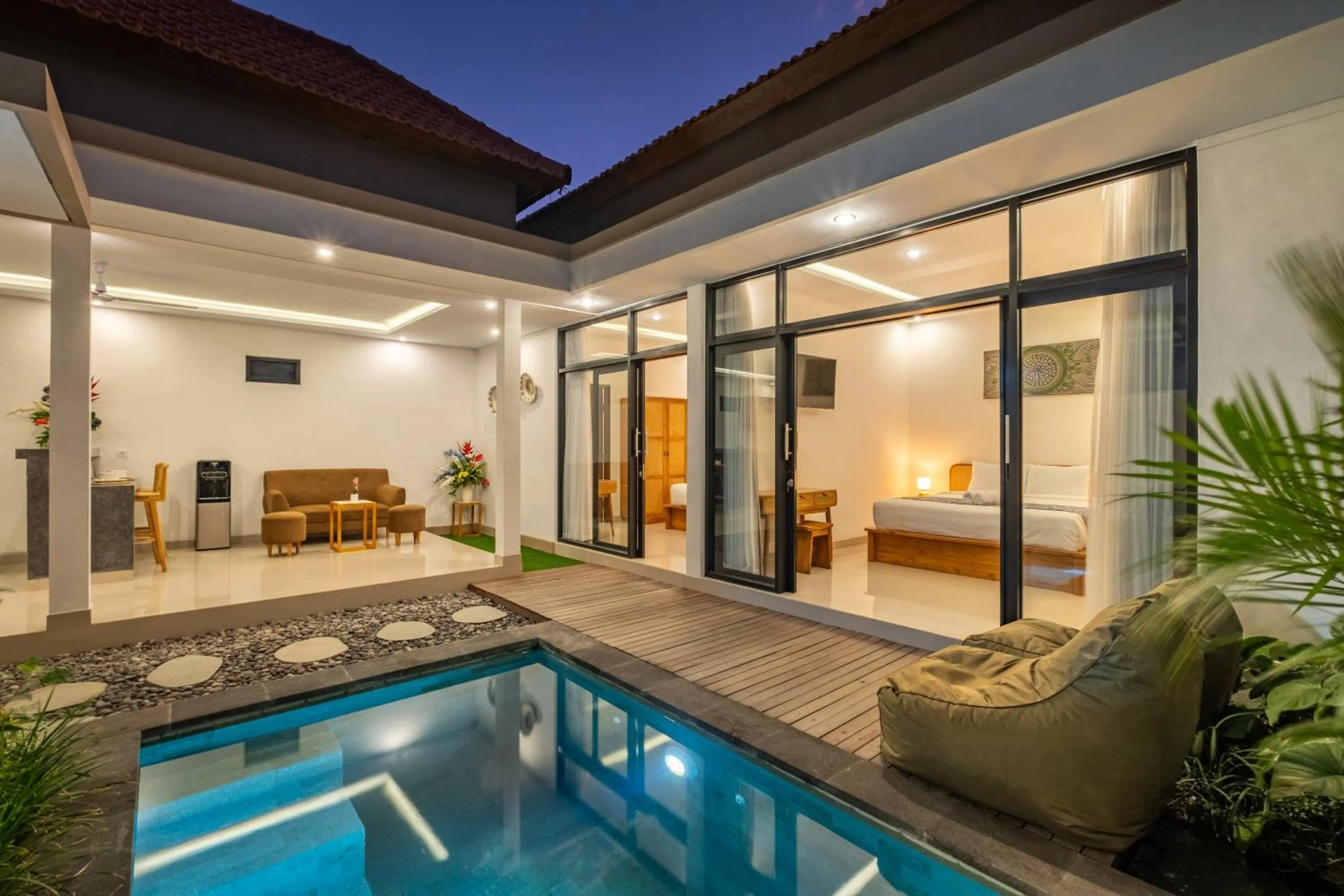 Swimming pool in The Lavana Bliss One Villa Nyanyi Beach