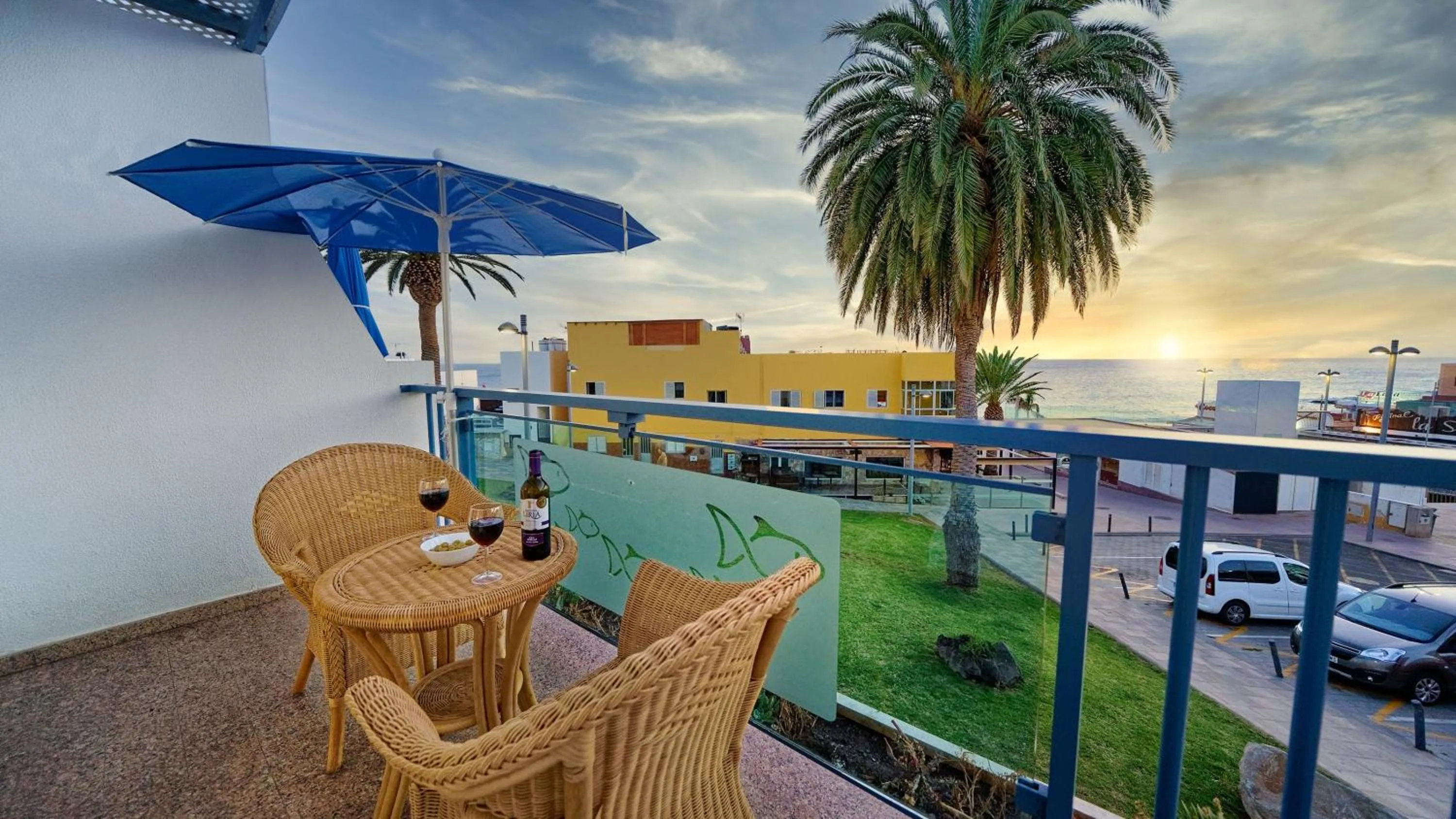 Balcony/Terrace in Apartamentos Igramar MorroJable - Adults Only