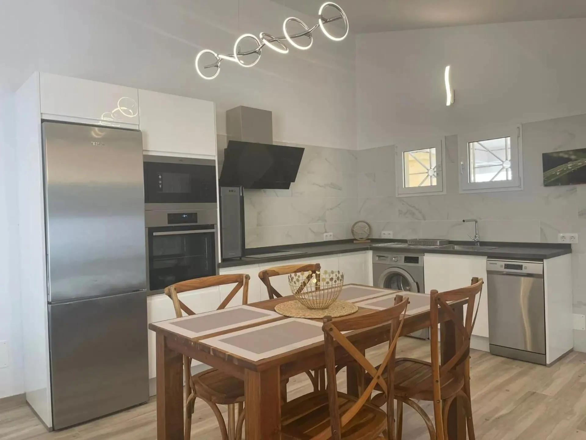 Kitchen or kitchenette in Apartamentos Igramar MorroJable - Adults Only