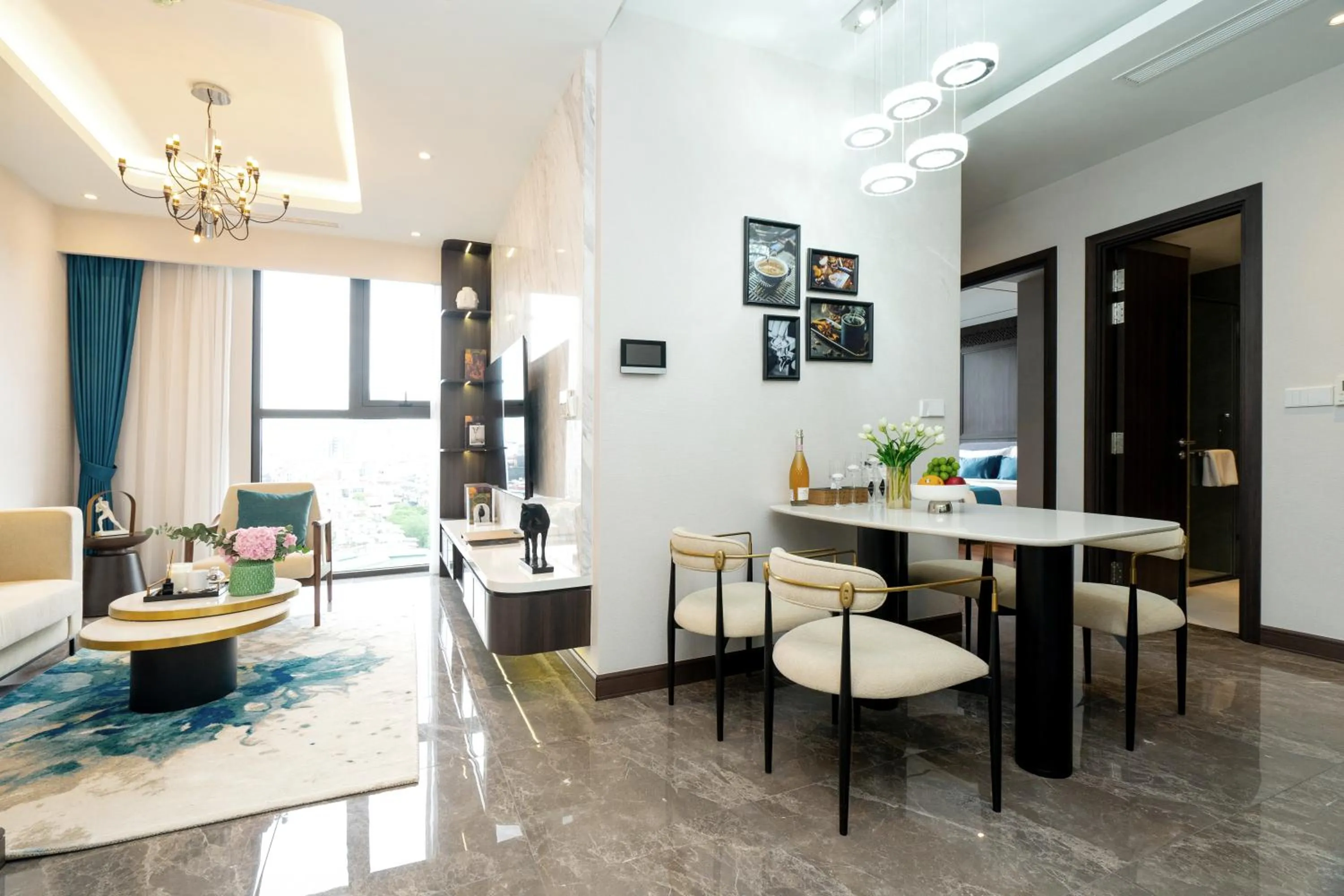 Dining area in The Gloria Serviced Apartment by Silk Path