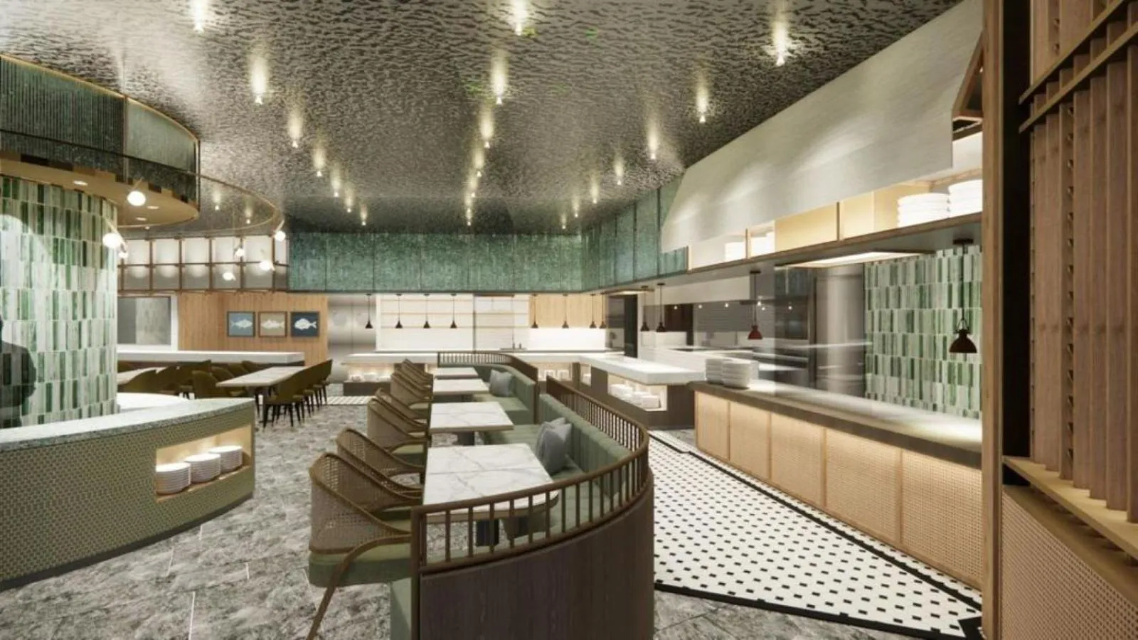 Restaurant/places to eat in Birkin International Hotel