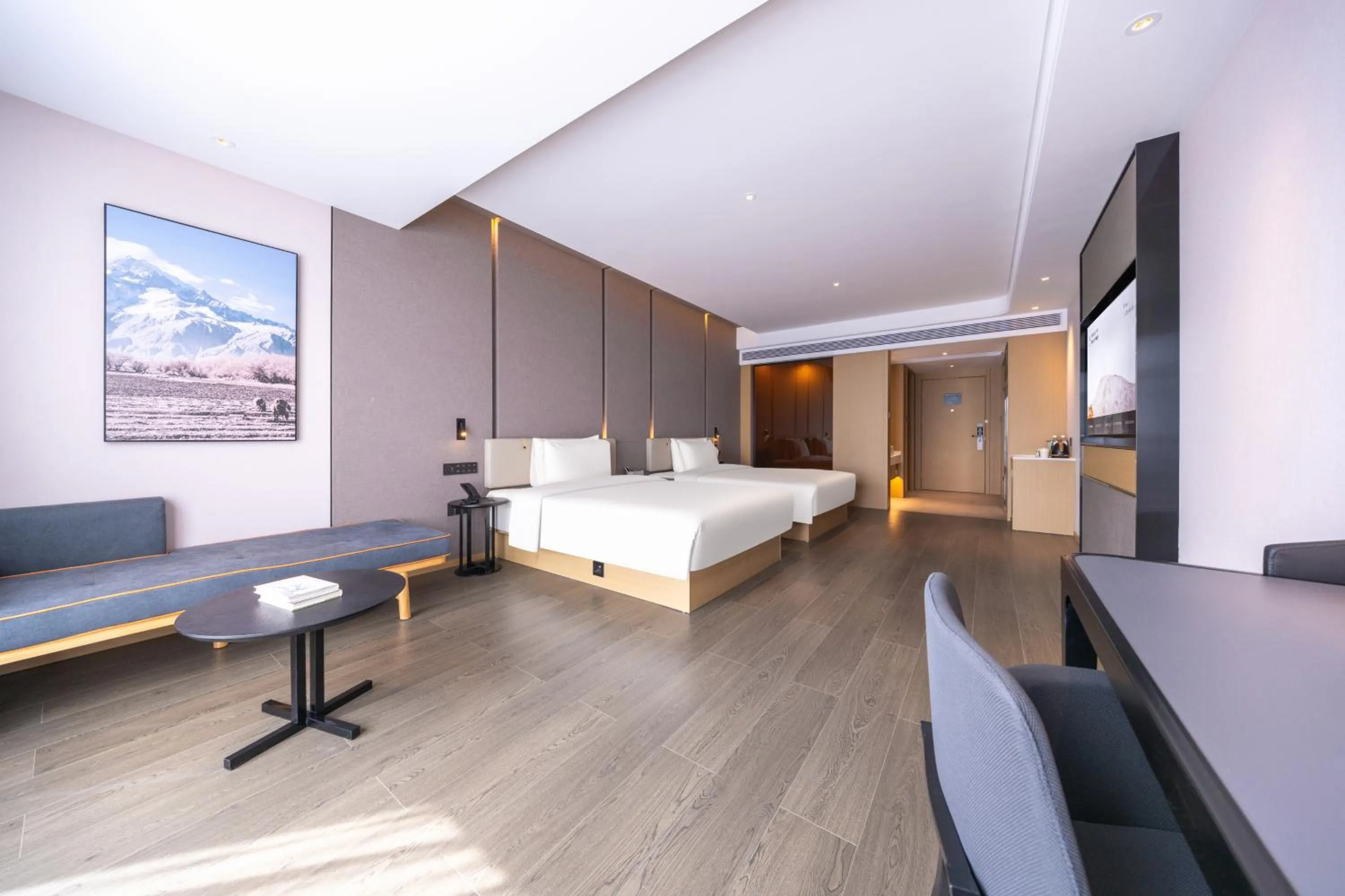 Bed in Atour Hotel Changsha Xingsha Economic Development Zone Sanyi Road