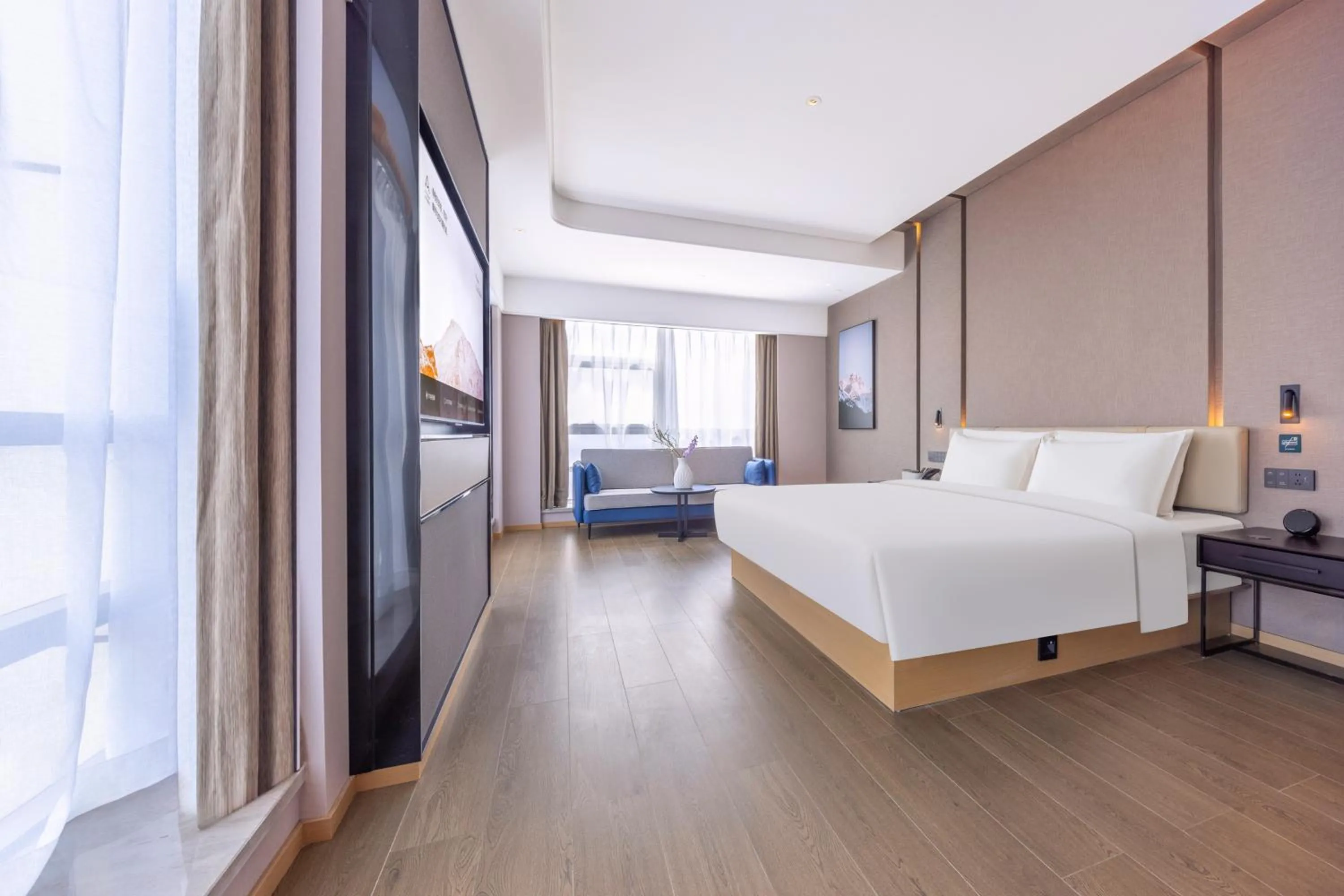 Bed in Atour Hotel Changsha Xingsha Economic Development Zone Sanyi Road