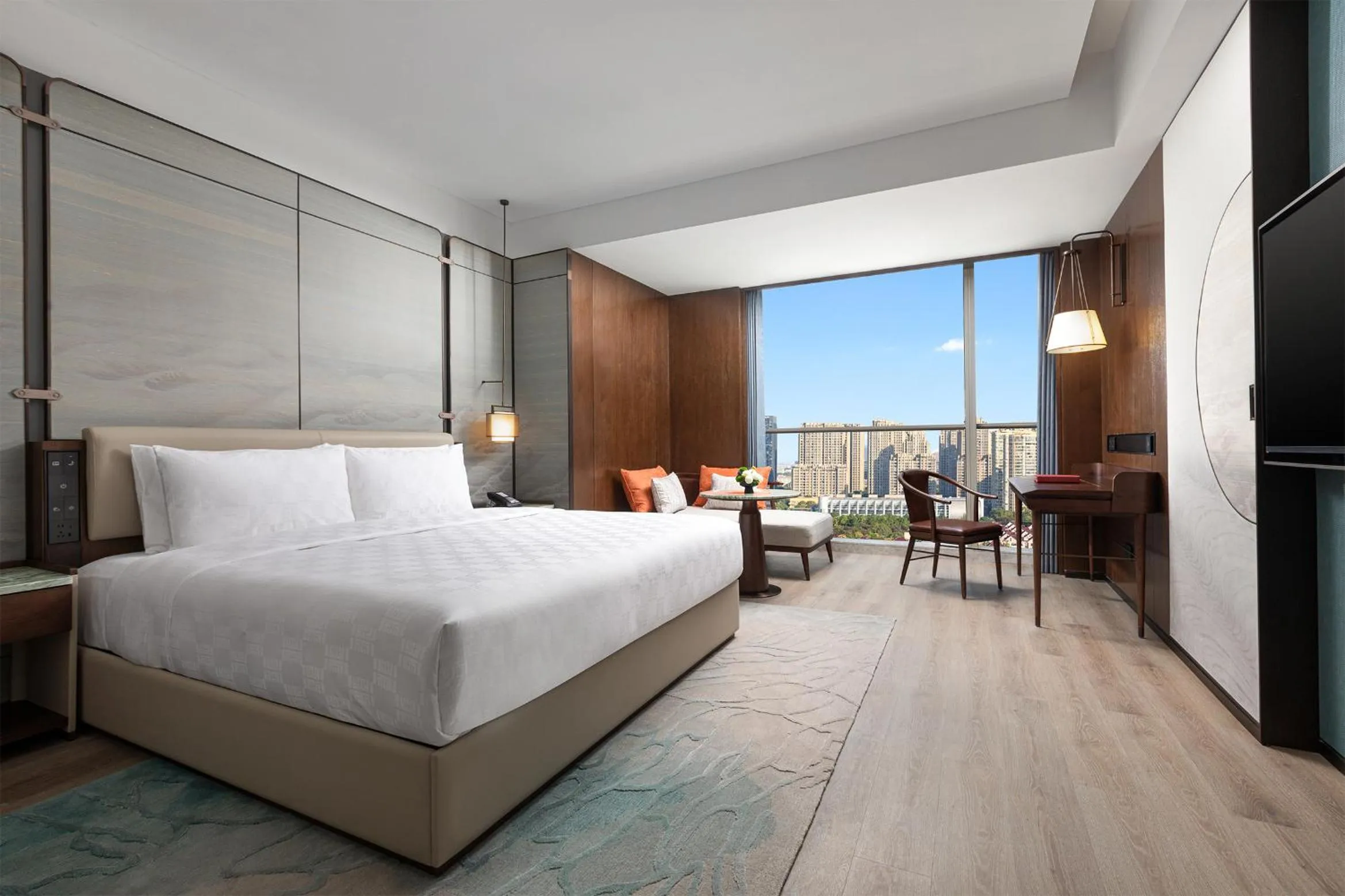 Bed in HUALUXE Hotels and Resorts Haining