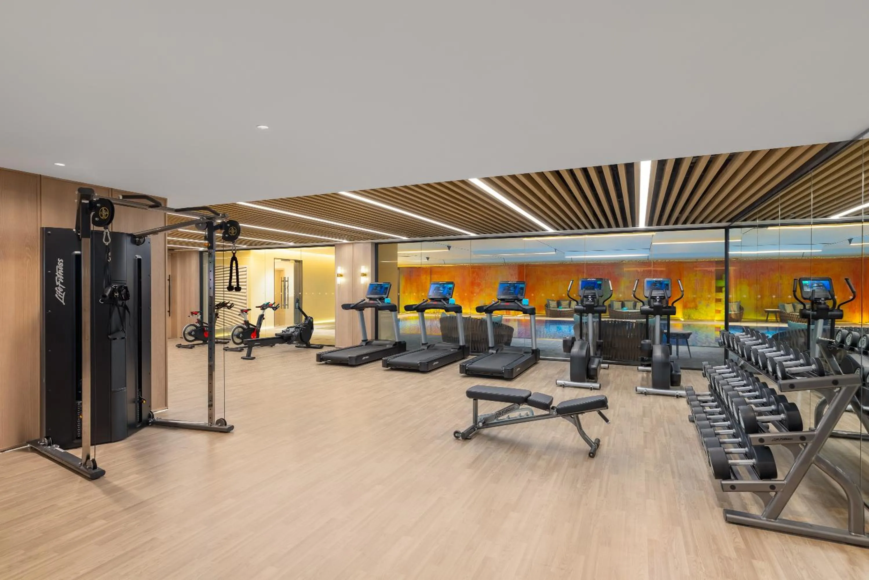 Fitness centre/facilities in Hotel Indigo Suzhou Jinji Lake by IHG
