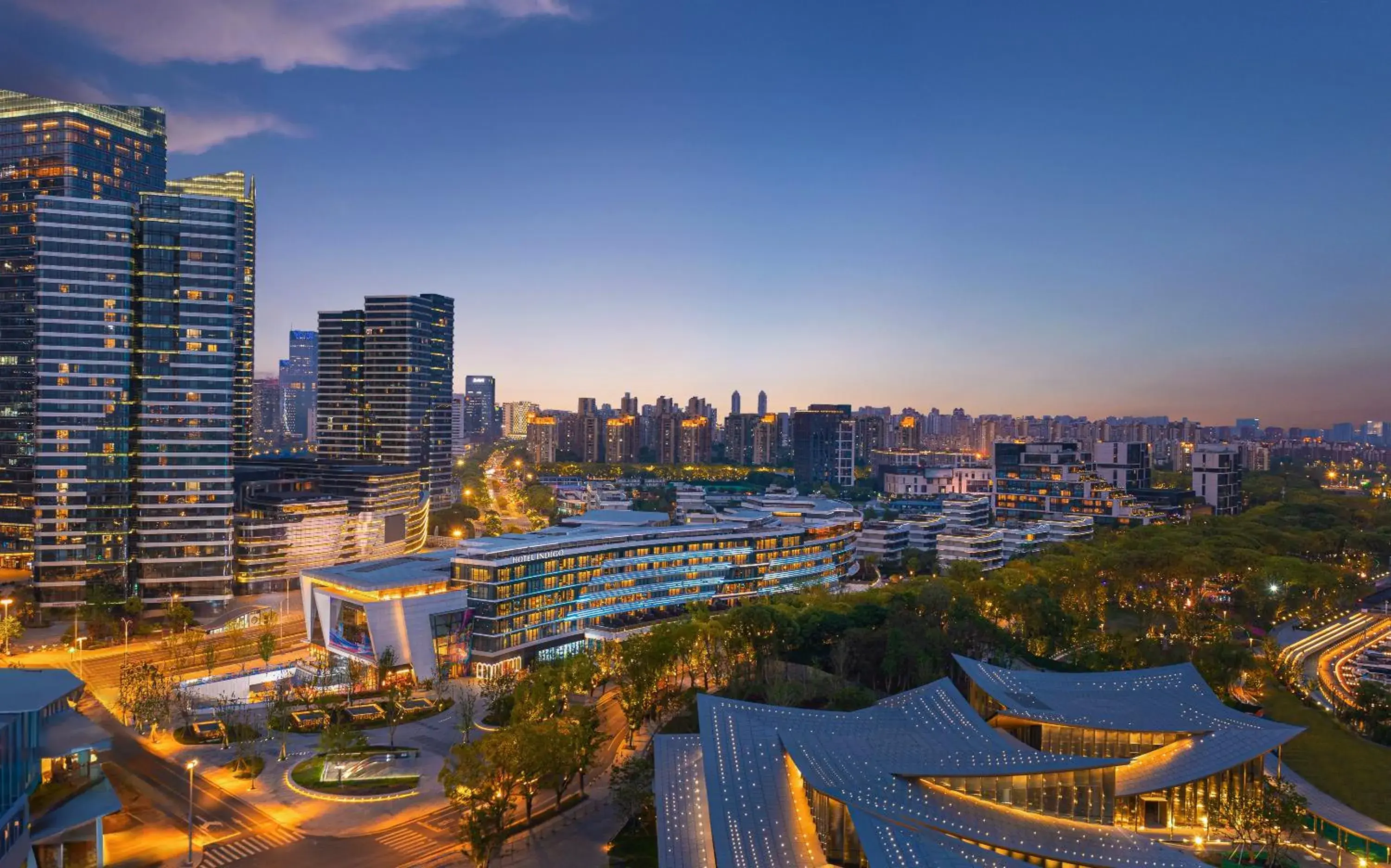 Property building in Hotel Indigo Suzhou Jinji Lake by IHG Property building in Hotel Indigo Suzhou Jinji Lake by IHG