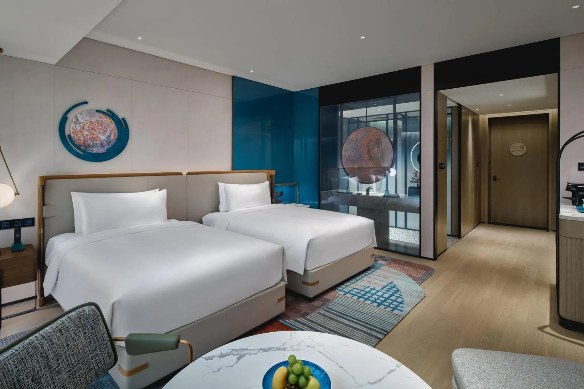 Photo of the whole room, Bed in Hotel Indigo Suzhou Jinji Lake by IHG