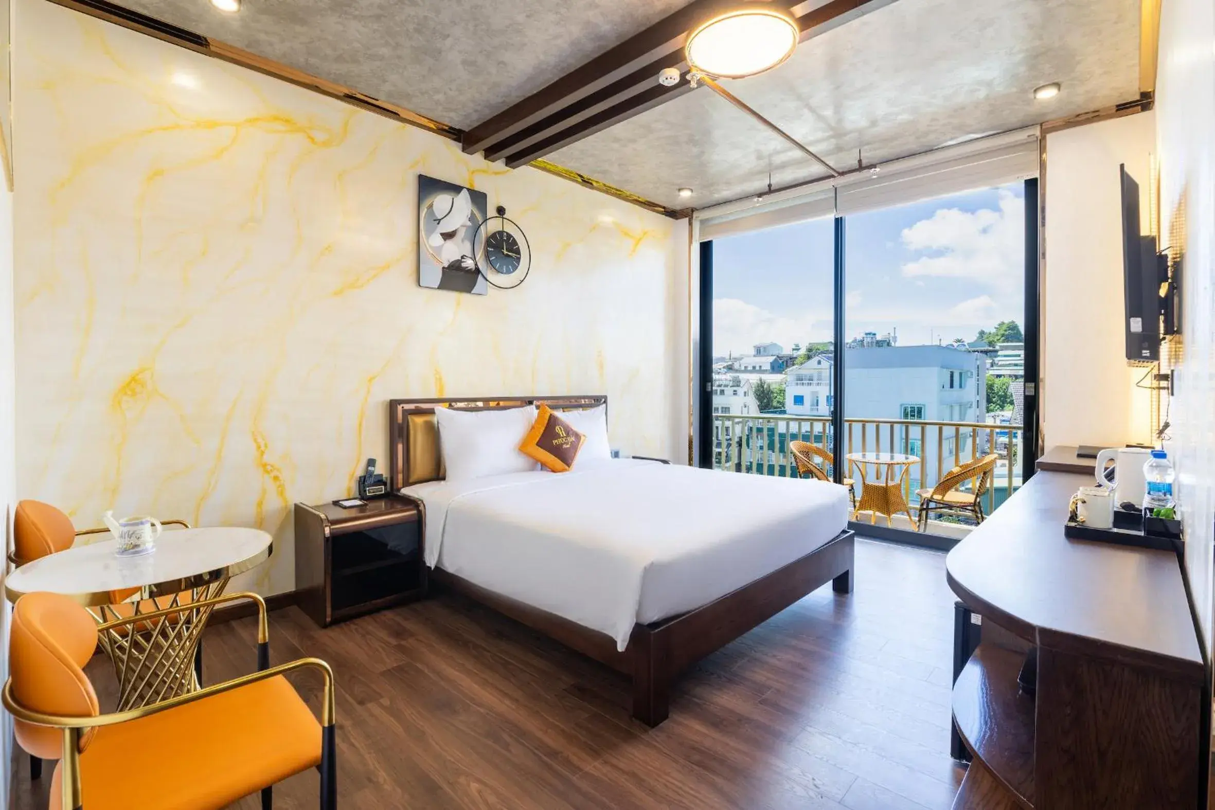 Bed in Phuc Hai Hotel Da Lat Bed in Phuc Hai Hotel Da Lat