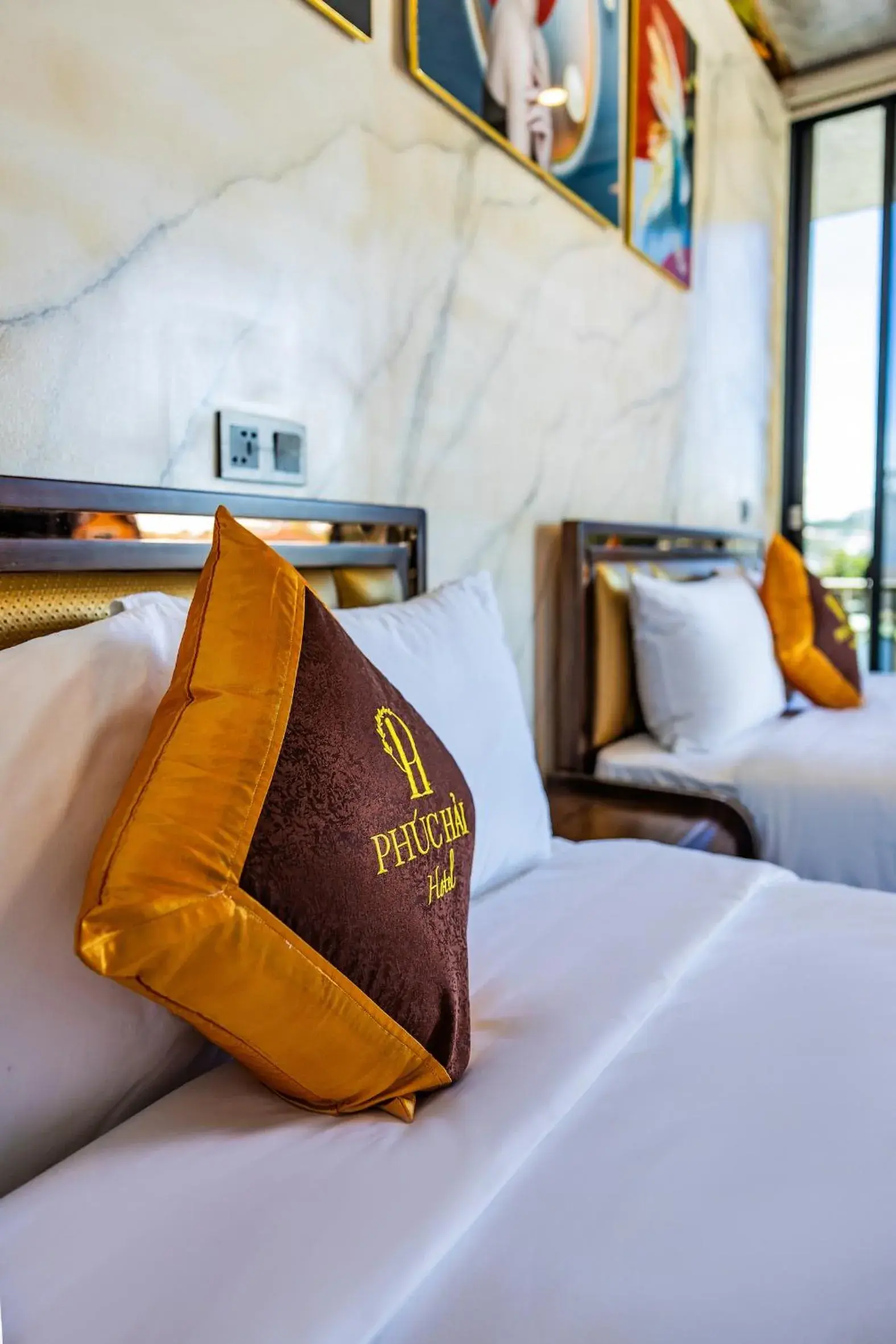 Bed in Phuc Hai Hotel Da Lat Bed in Phuc Hai Hotel Da Lat