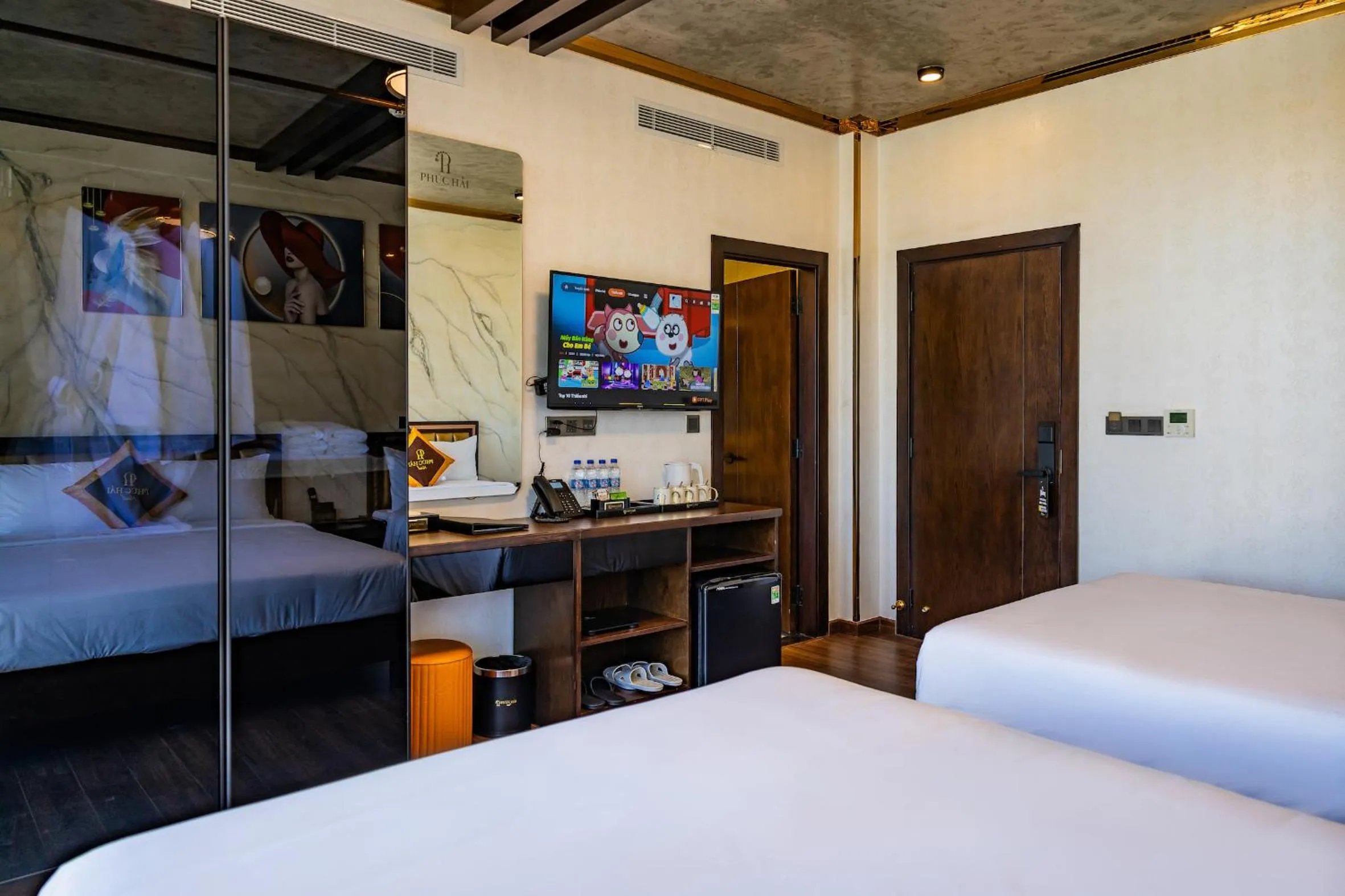 Bed in Phuc Hai Hotel Da Lat