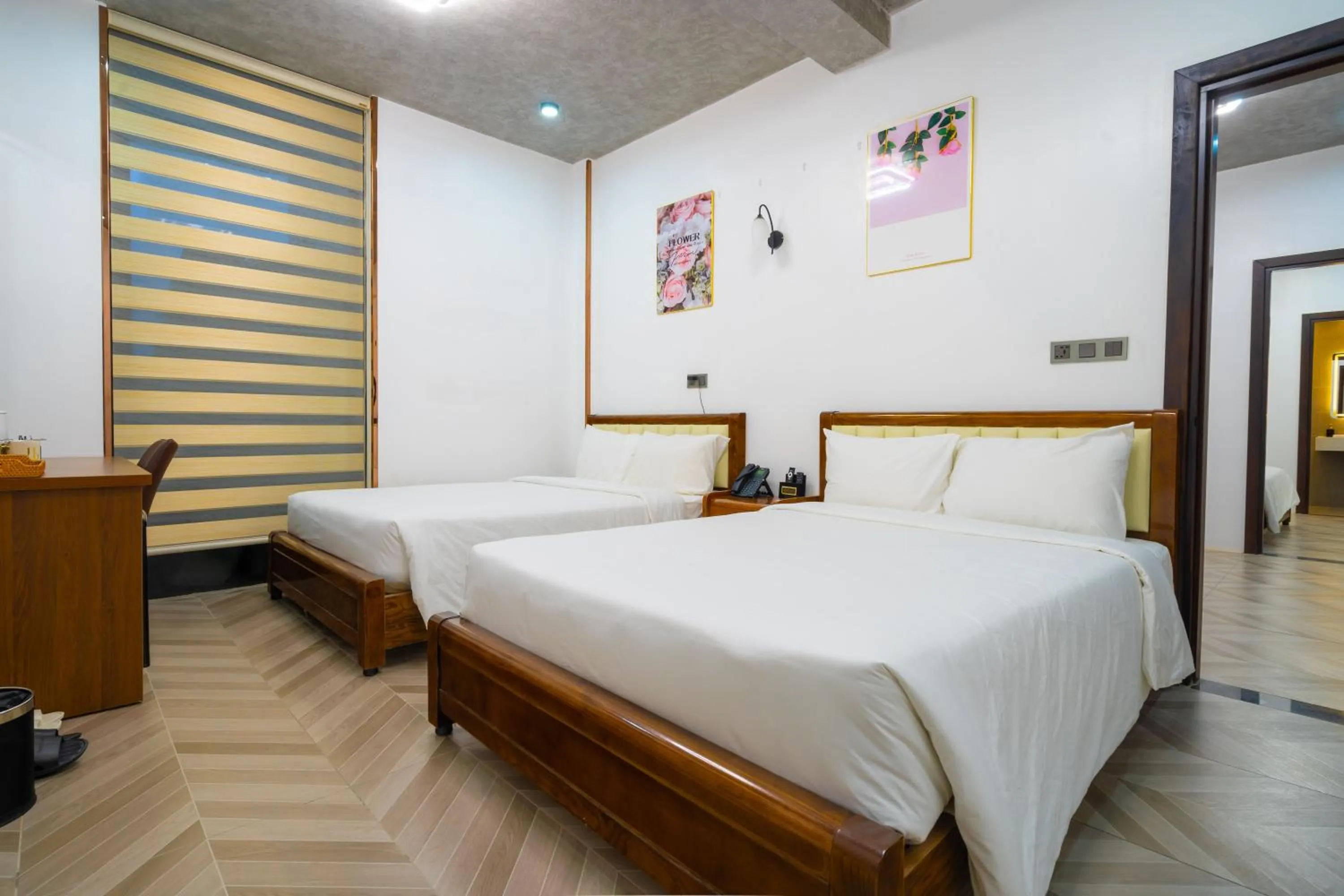 Bed in Phuc Hai Hotel Da Lat