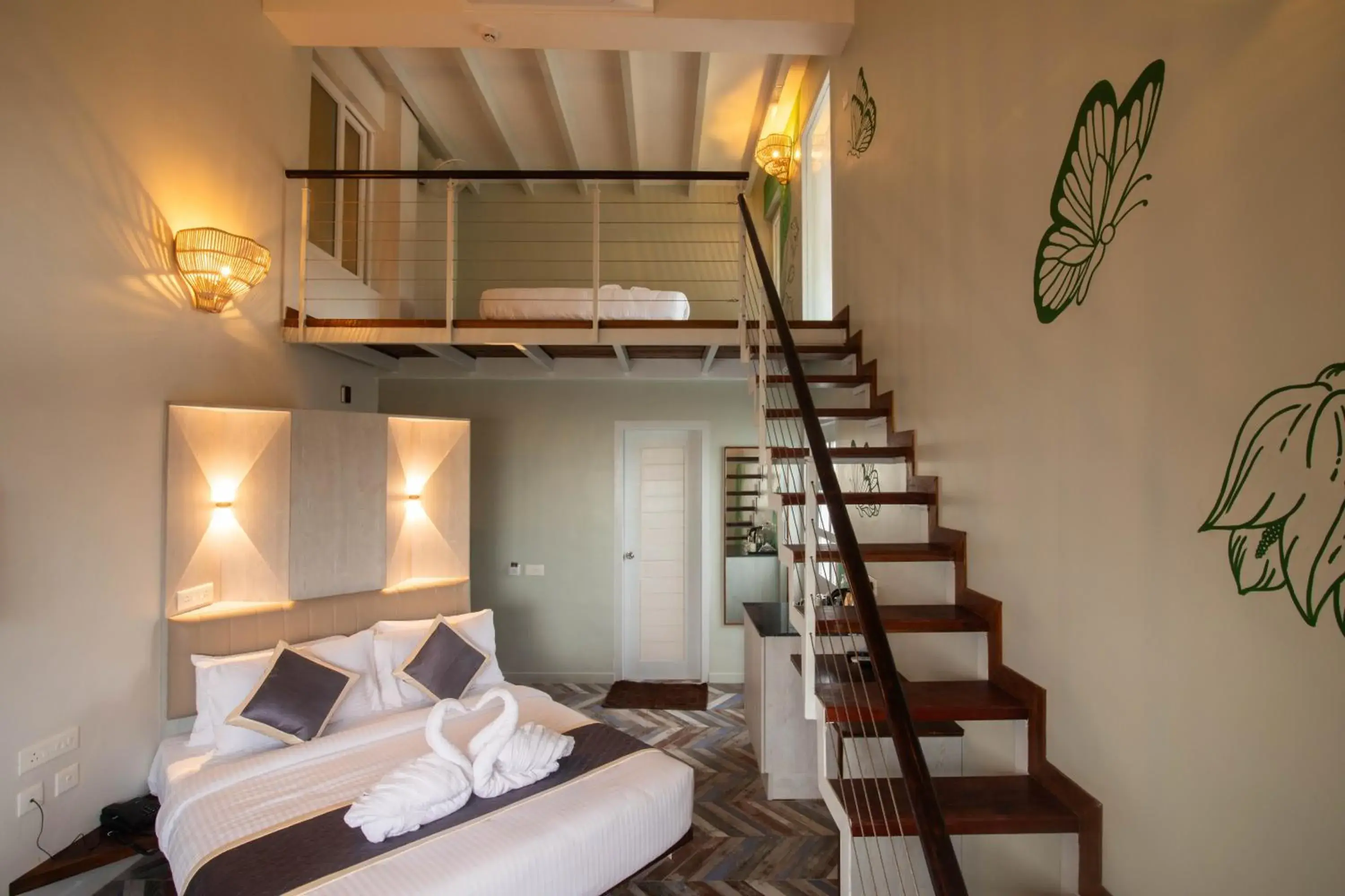 Bed in La Papillon Maison Bed in La Papillon Maison