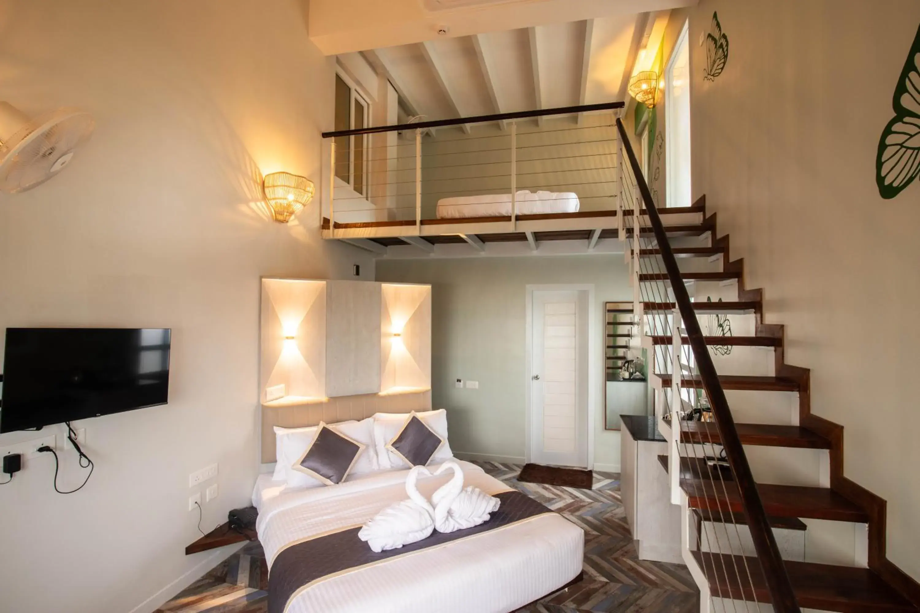 Bed in La Papillon Maison Bed in La Papillon Maison