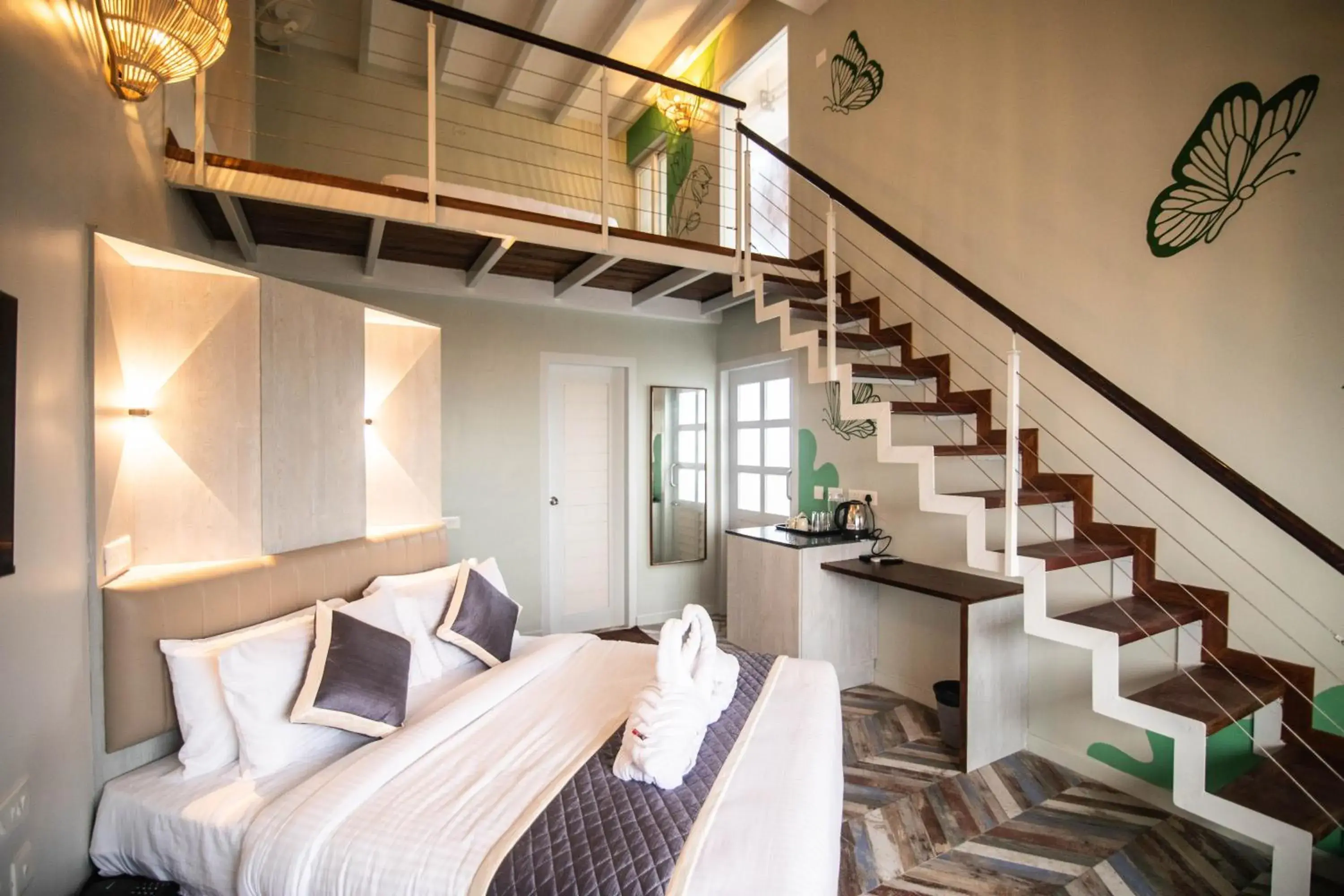 Bed in La Papillon Maison Bed in La Papillon Maison