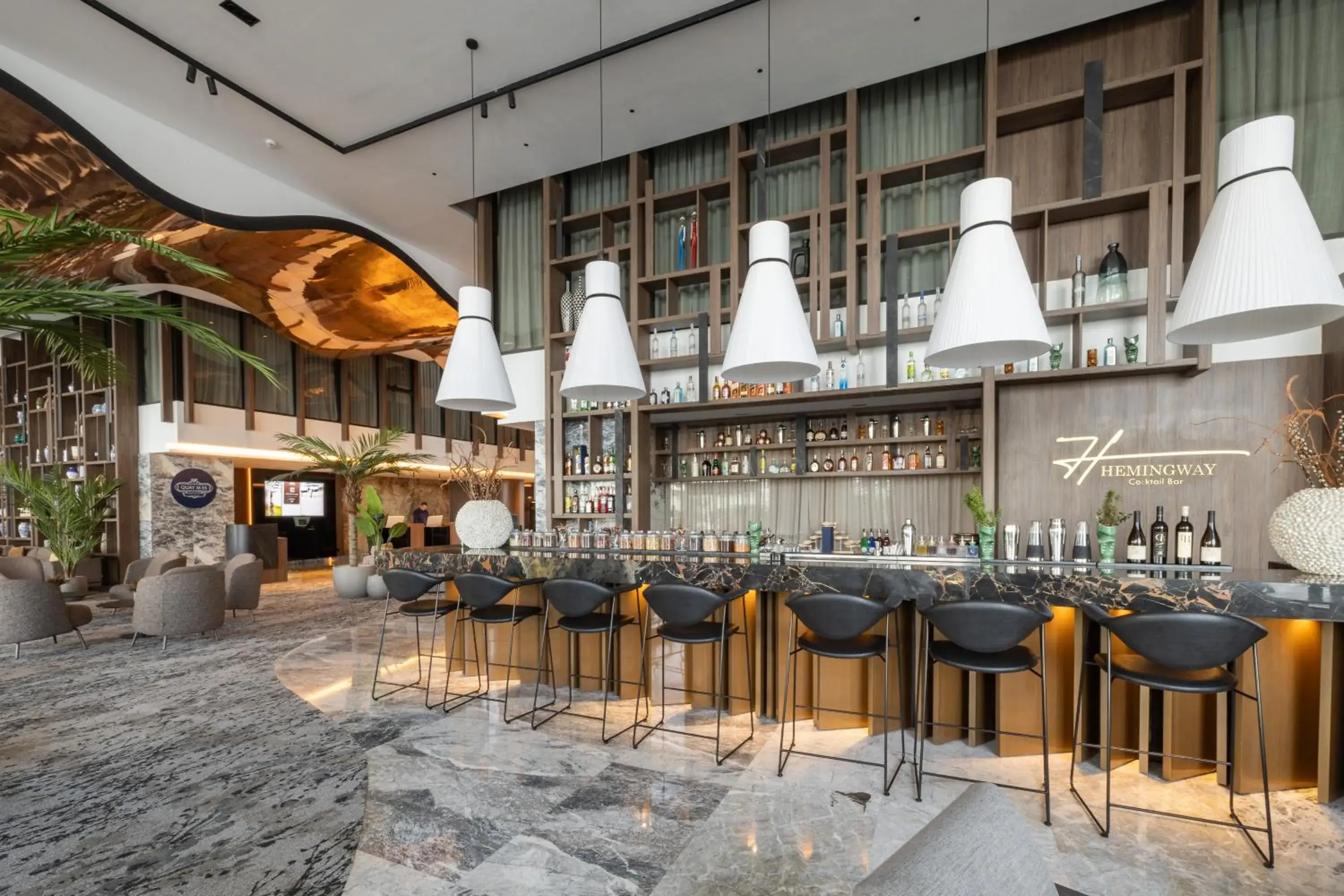 Lounge or bar in Idou Malabata Beach and SPA Lounge or bar in Idou Malabata Beach and SPA