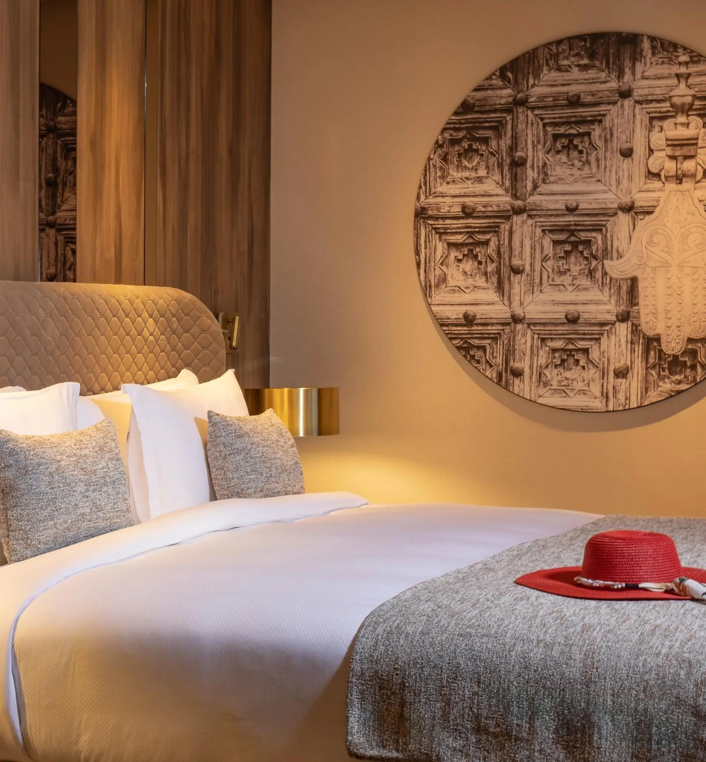 Bed in Idou Malabata Beach and SPA Bed in Idou Malabata Beach and SPA