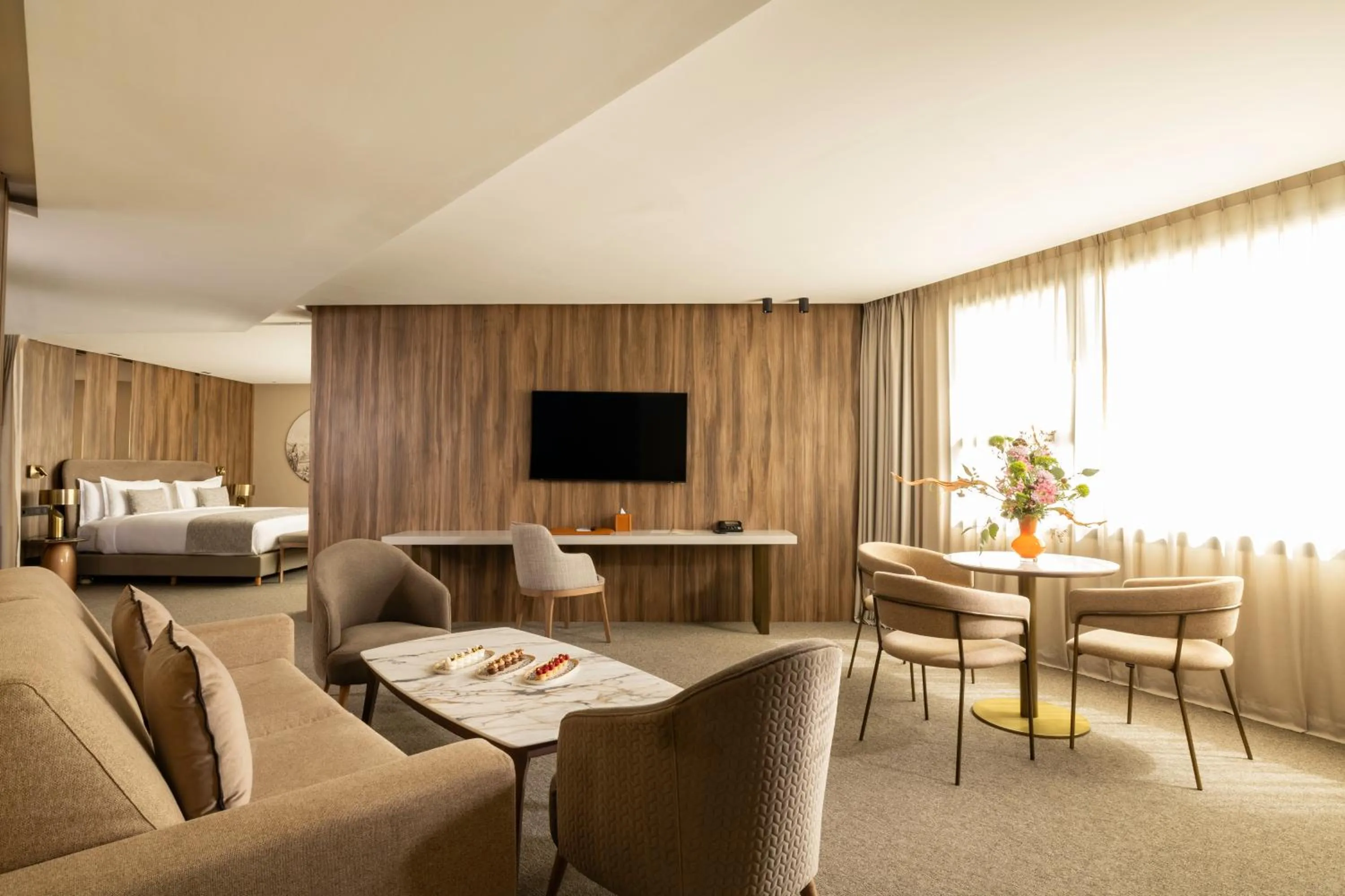 Bed in Idou Malabata Beach and SPA